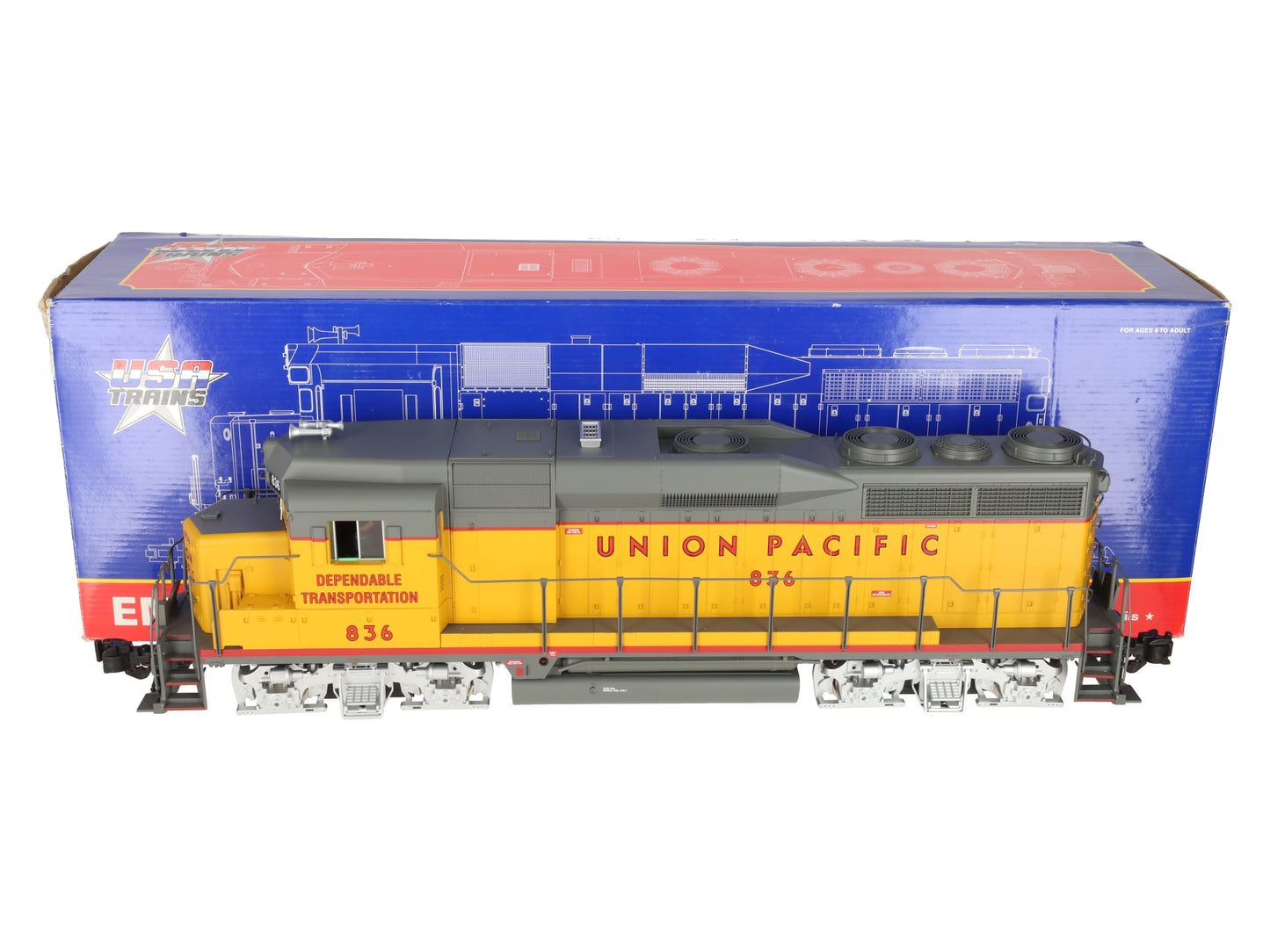 USA Trains 22452 G Union Pacific GP30 Powered Diesel Locomotive #836 EX/Box
