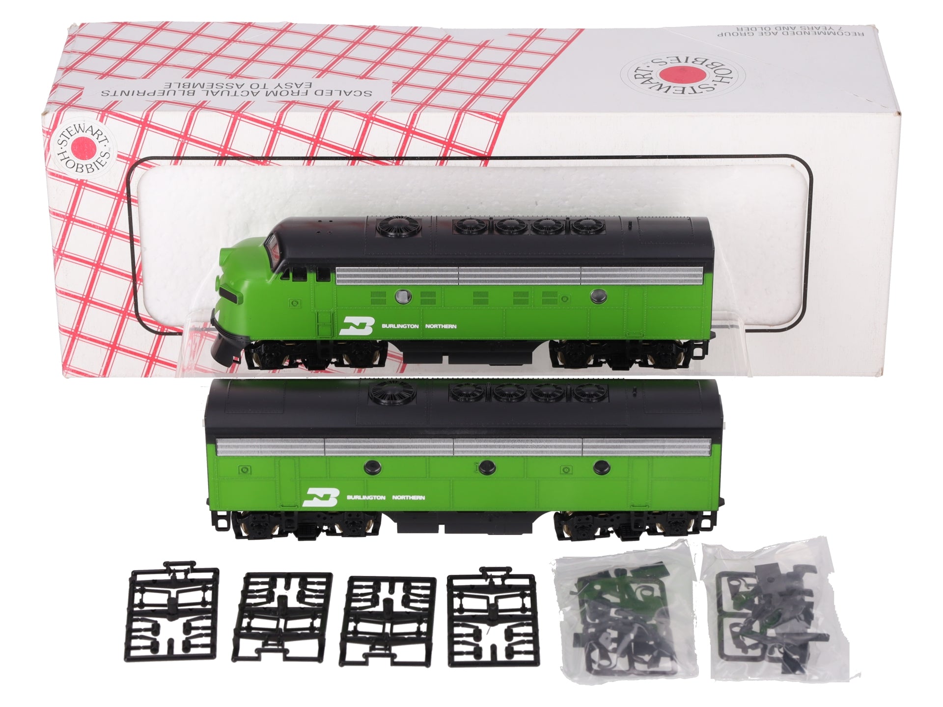 Stewart 5911 HO Scale Burlington Northern EMD F9 A/B Diesel Locomotive Set LN/Box
