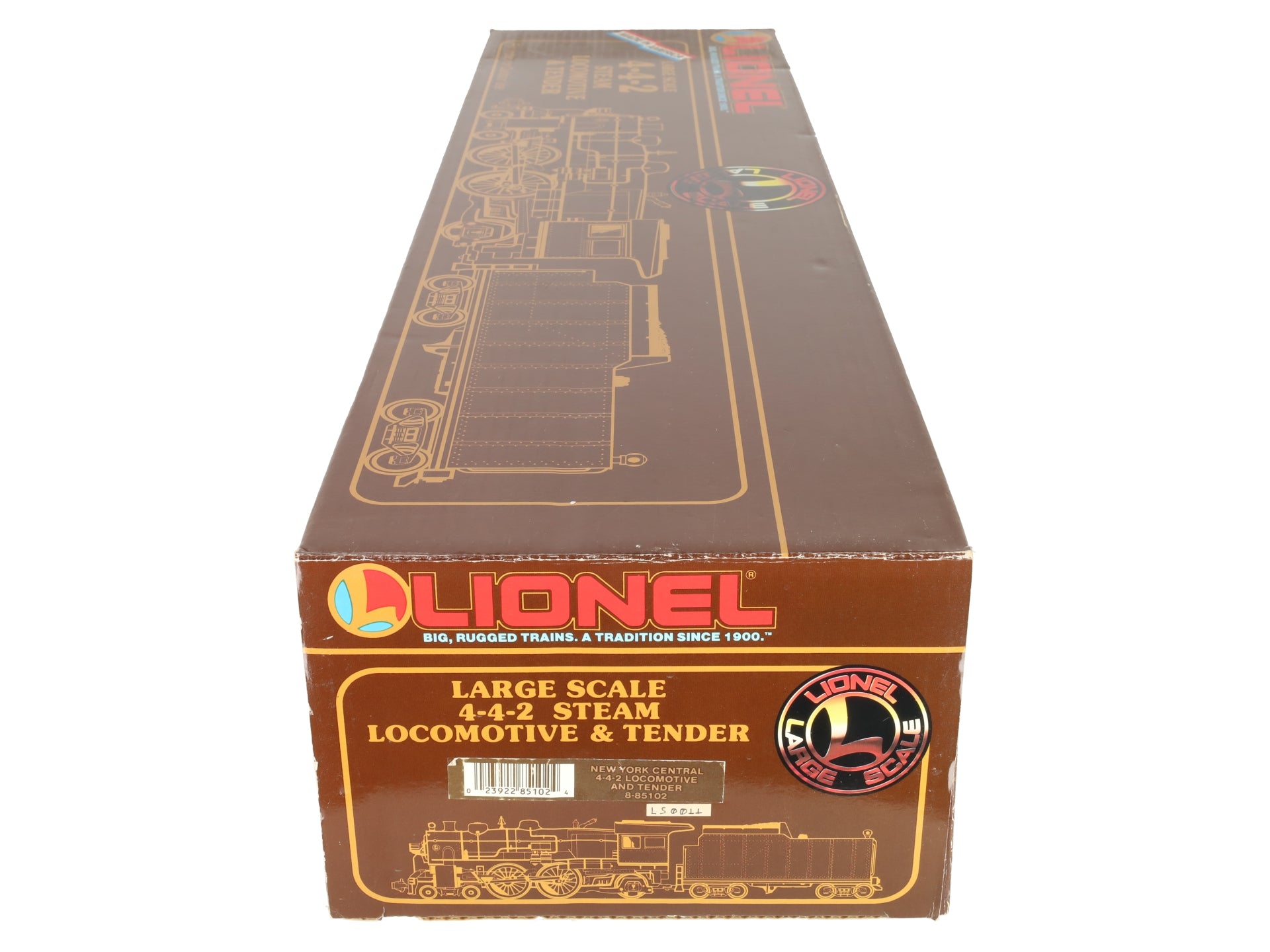 Lionel 8-85102 G Scale New York Central 4-4-2 Steam Locomotive & Tender #5102 EX/Box