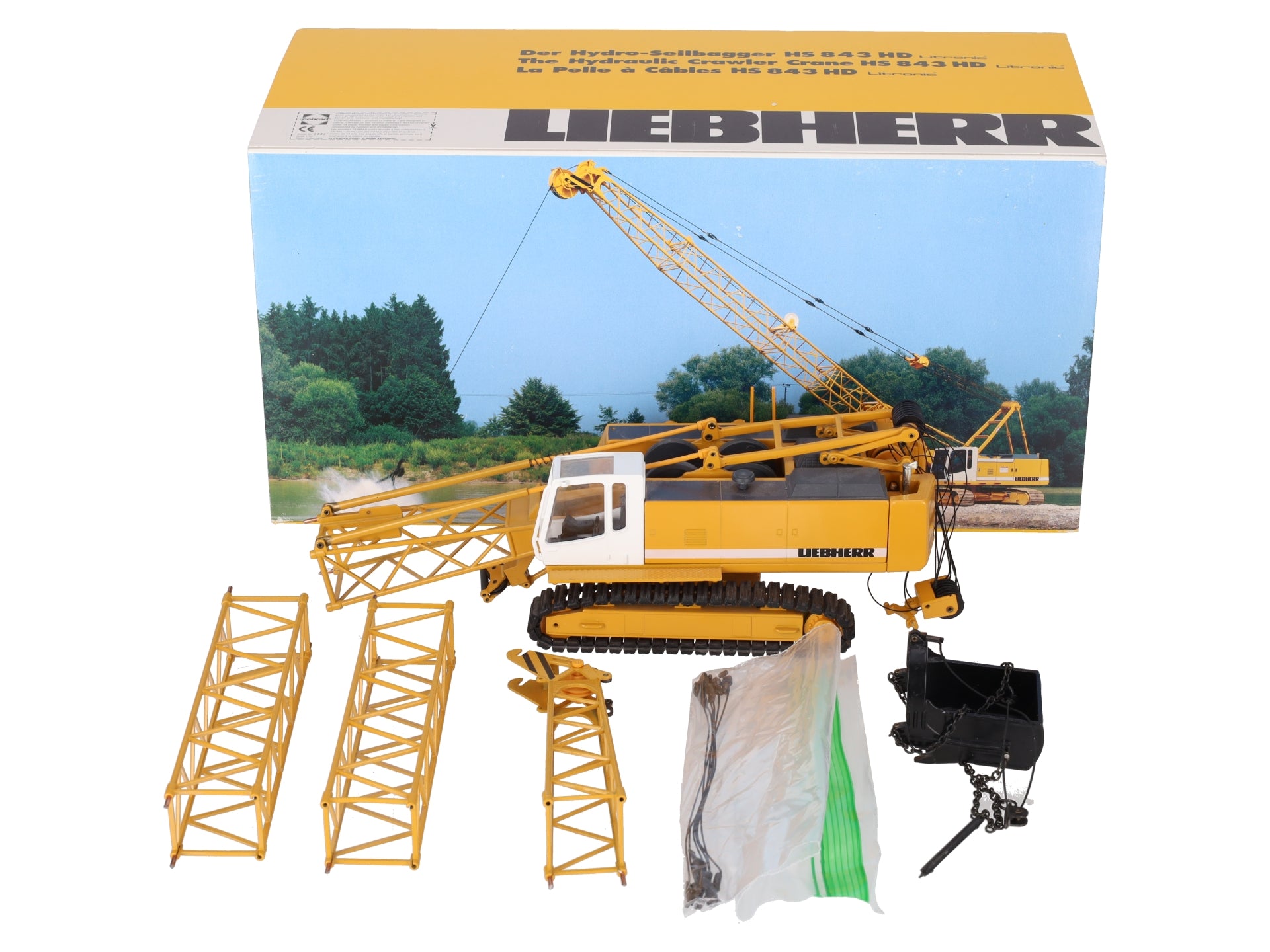 Conrad 2732 1:50 Liebherr HS 843 HD Hydraulic Crawler Crane  VG/Box