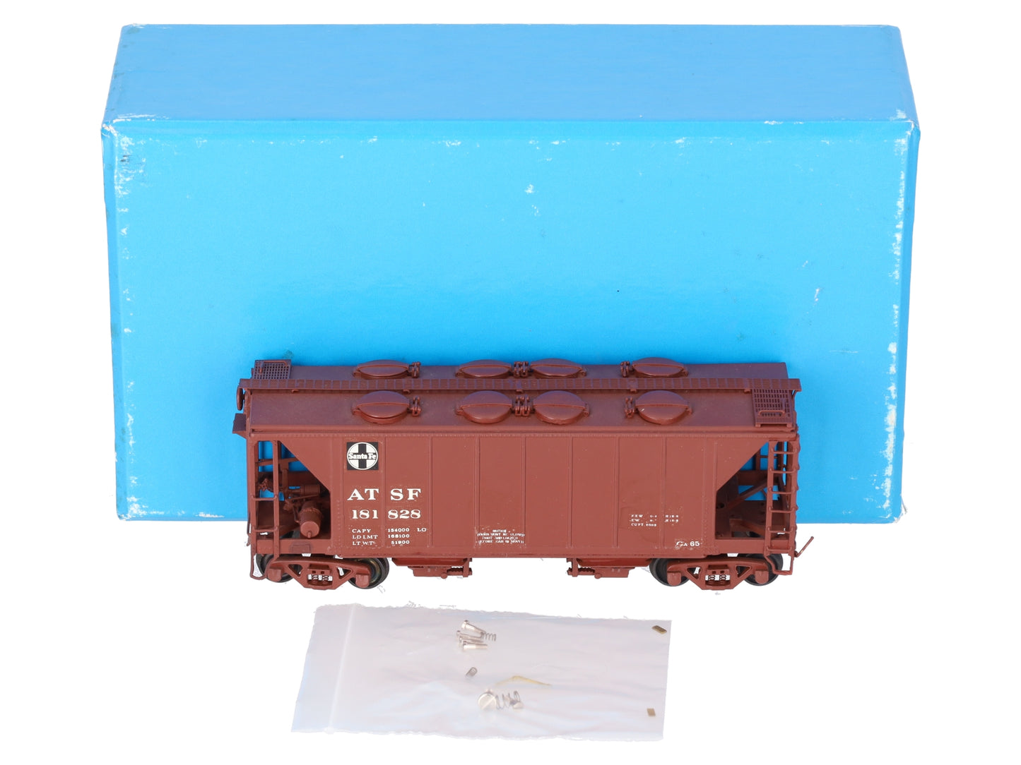 Pecos River Brass 2606 Custom Painted ATSF 34' Covered Hopper #181828/Box