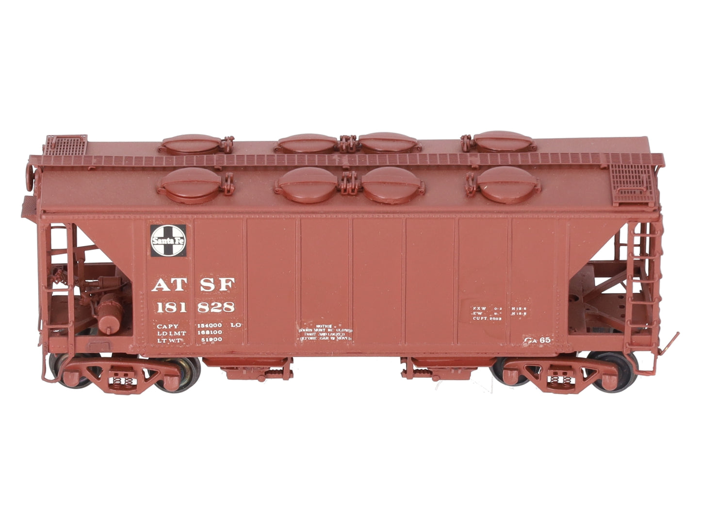 Pecos River Brass 2606 Custom Painted ATSF 34' Covered Hopper #181828/Box