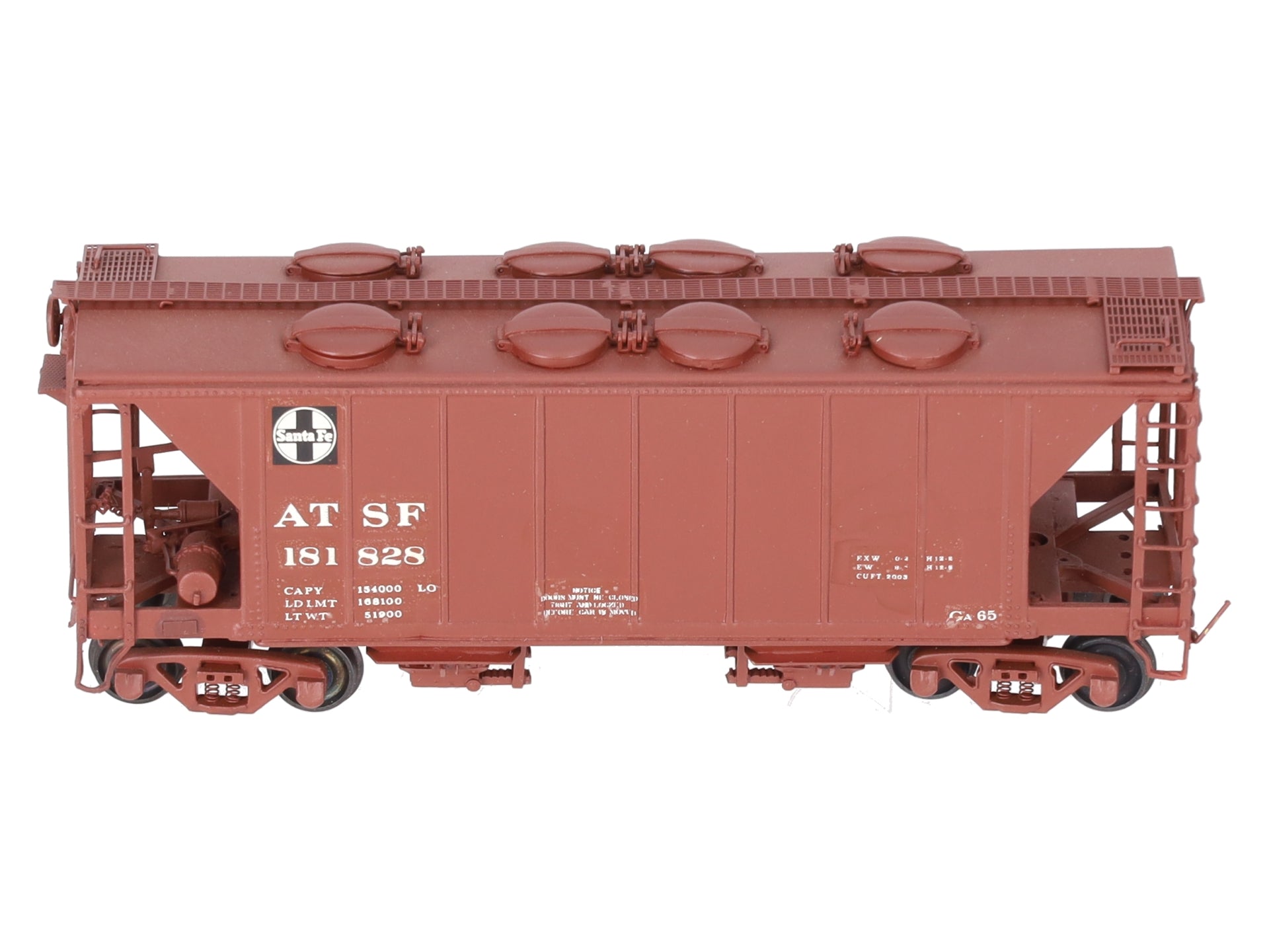 Pecos River Brass 2606 Custom Painted ATSF 34' Covered Hopper #181828/Box