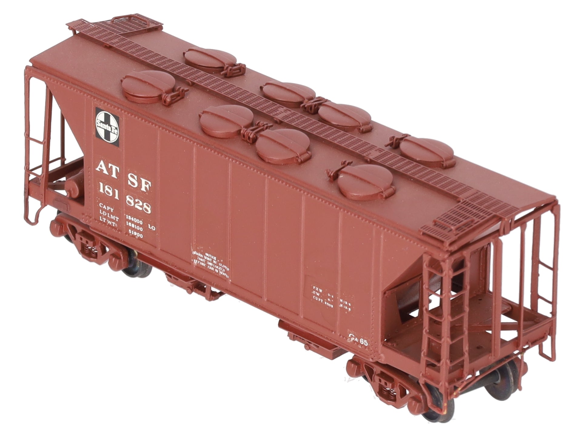 Pecos River Brass 2606 Custom Painted ATSF 34' Covered Hopper #181828/Box
