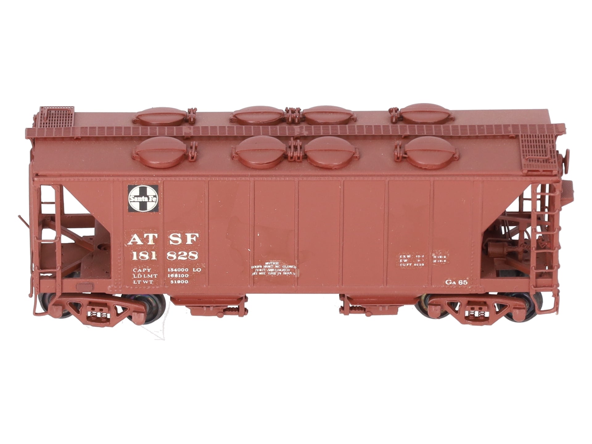Pecos River Brass 2606 Custom Painted ATSF 34' Covered Hopper #181828/Box