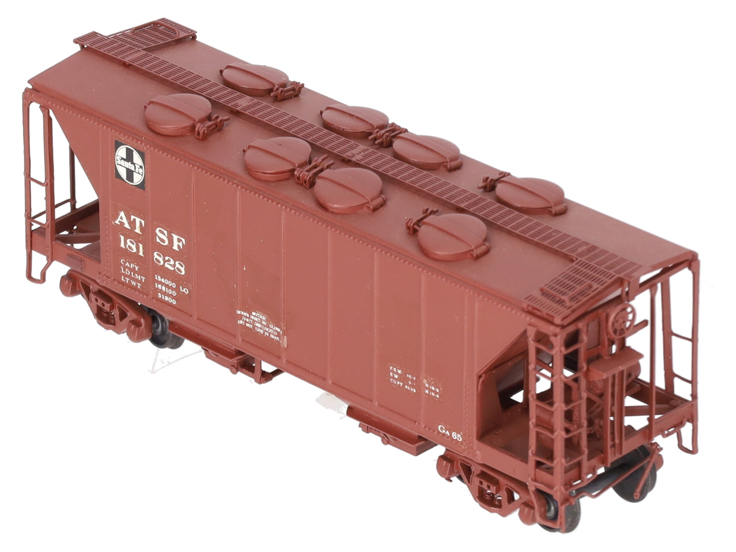 Pecos River Brass 2606 Custom Painted ATSF 34' Covered Hopper #181828/Box