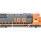 MTH 22-21308-2 O Illinois Central Gulf GP38-2 Diesel Loco w/Proto-Sound 3.0 LN/Box
