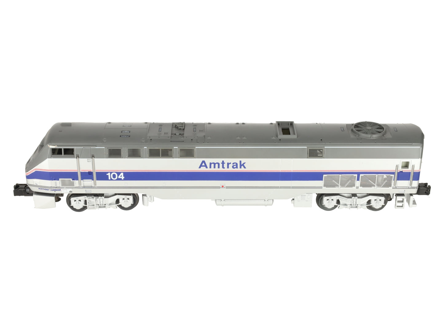 MTH 20-2229-1 O Gauge Amtrak 5-Stripe Genesis Diesel Engine w/PS2 #104 EX