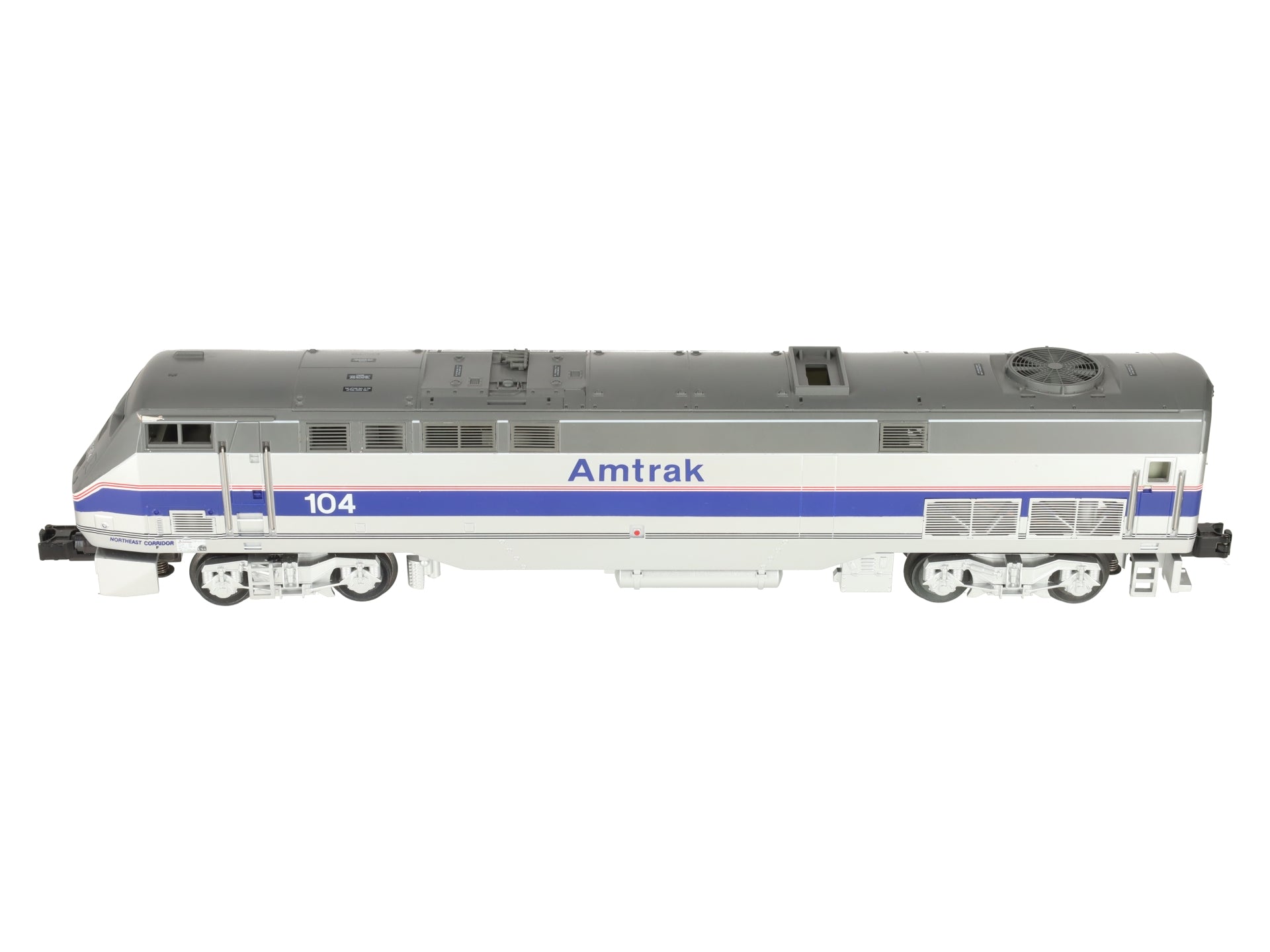 MTH 20-2229-1 O Gauge Amtrak 5-Stripe Genesis Diesel Engine w/PS2 #104 EX