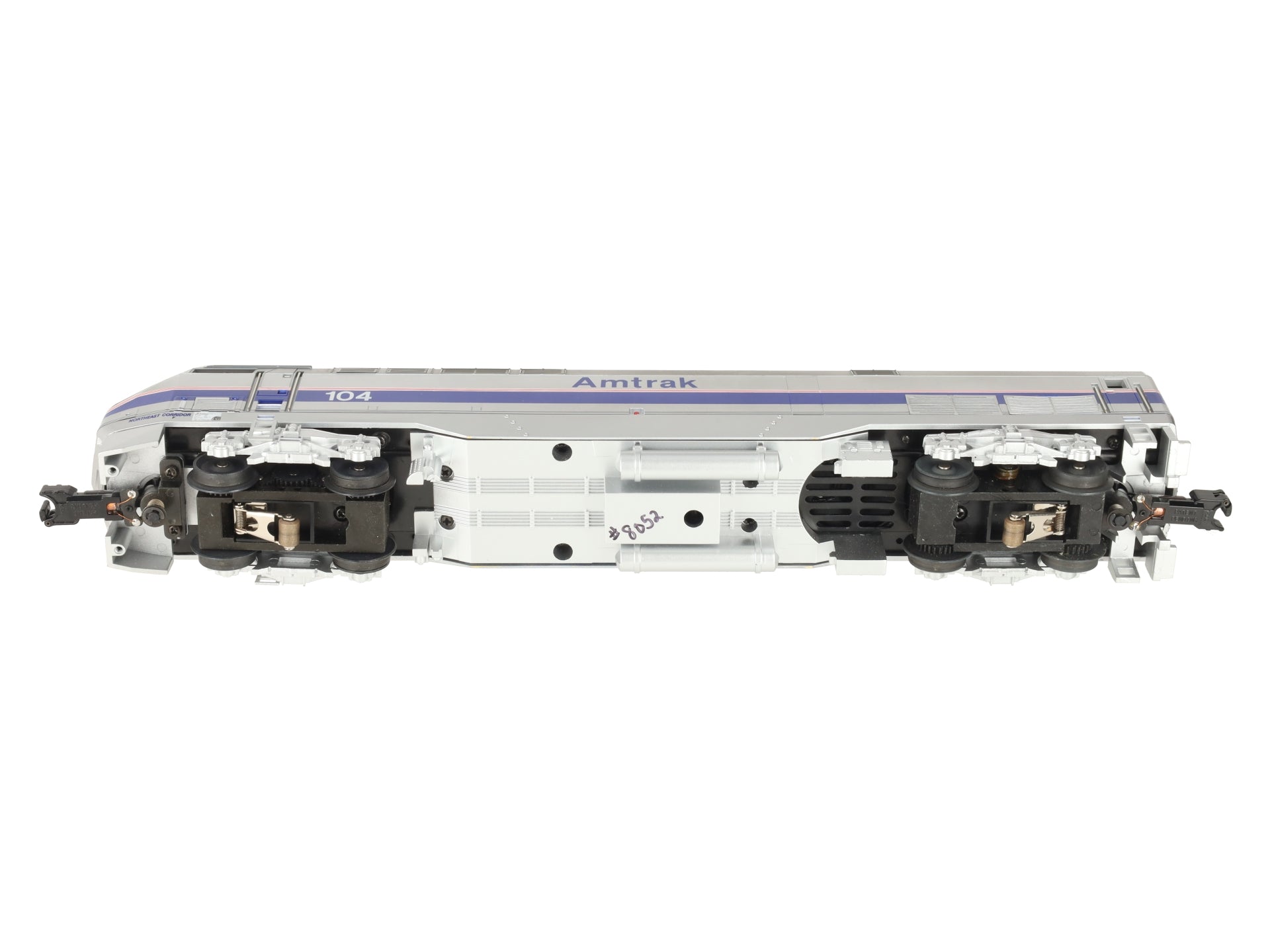 MTH 20-2229-1 O Gauge Amtrak 5-Stripe Genesis Diesel Engine w/PS2 #104 EX