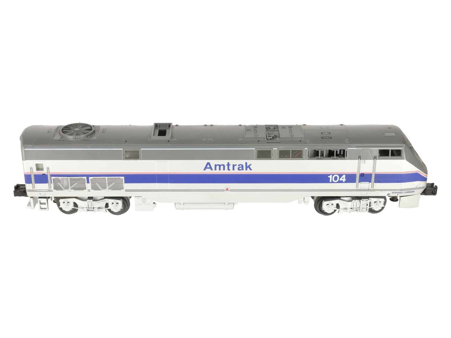 MTH 20-2229-1 O Gauge Amtrak 5-Stripe Genesis Diesel Engine w/PS2 #104 EX