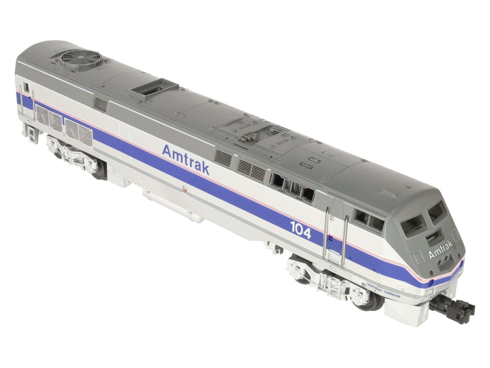 MTH 20-2229-1 O Gauge Amtrak 5-Stripe Genesis Diesel Engine w/PS2 #104 EX