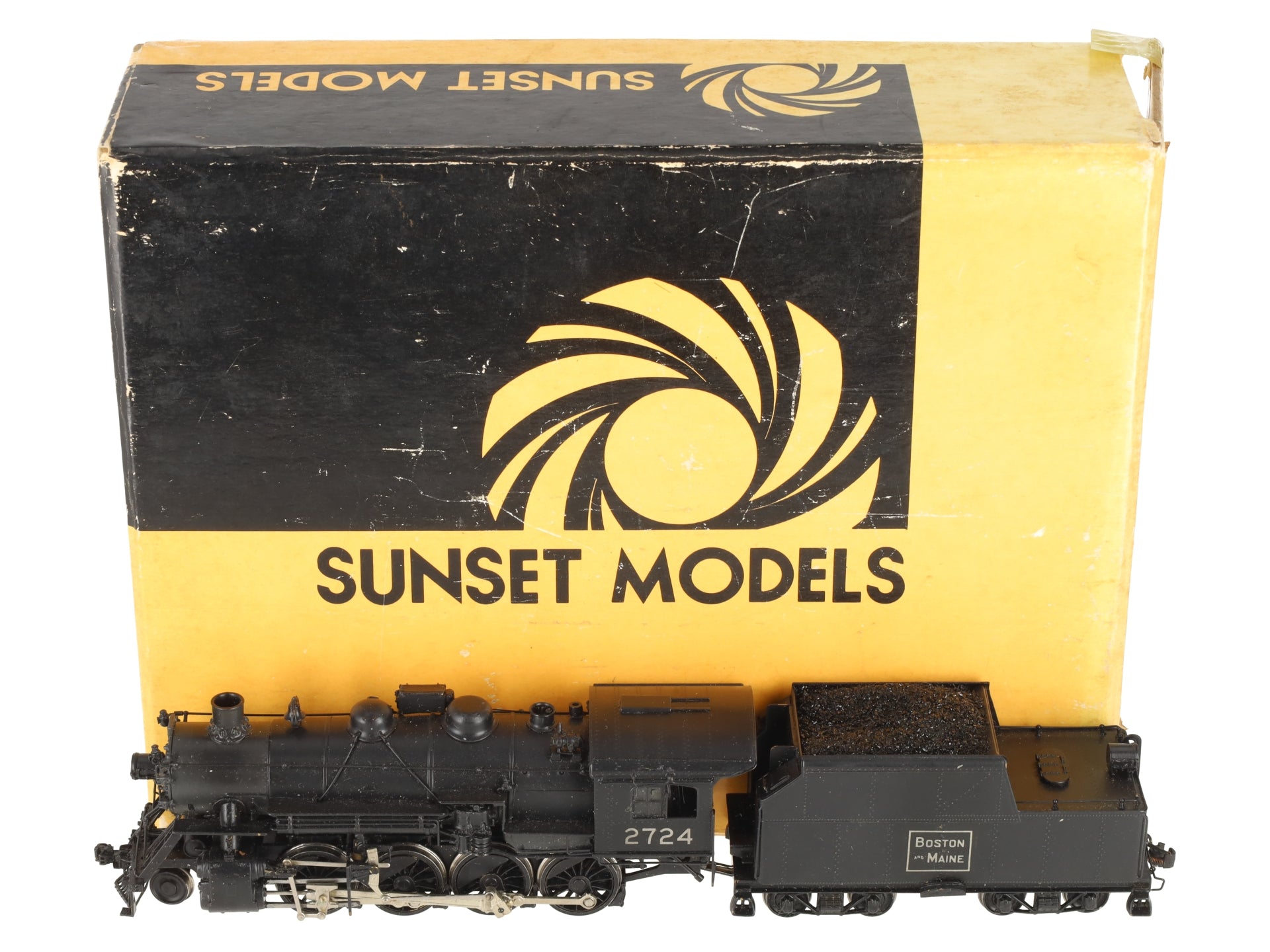 Sunset Models K-8b HO BRASS BM 2-8-0 W/Worthington BL Loco & Tender-Painted/Box
