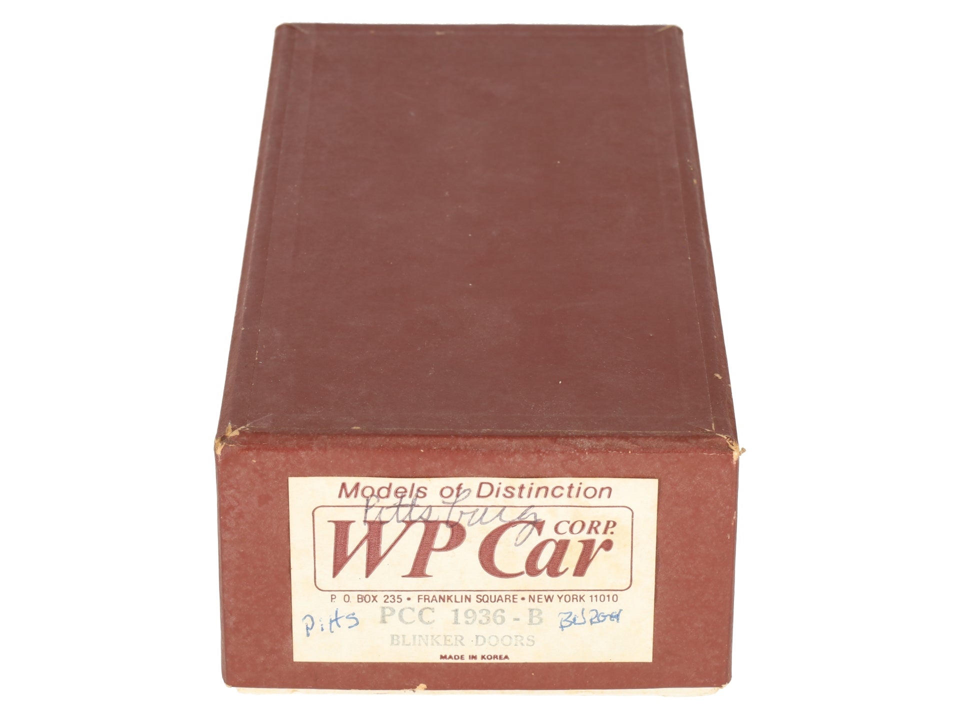 WP Car Corp. BRASS PCC 1936 Powered Street Car W/ Blinker Doors - Painted/Box