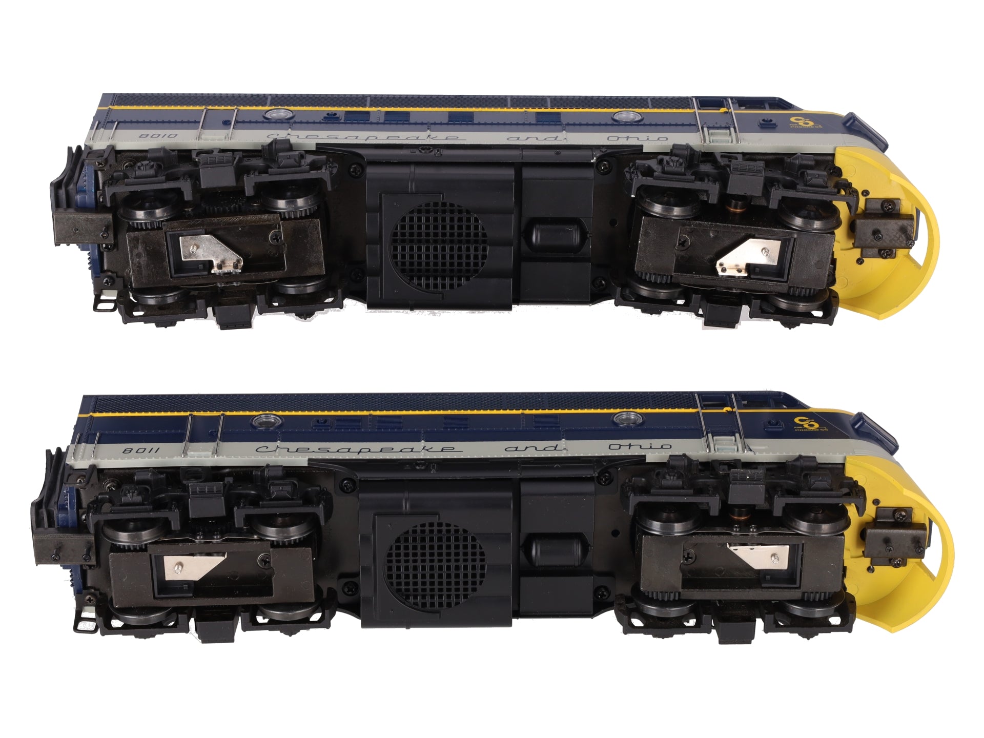MTH 20-2125S O C&O F-3 AA Diesel Engine Set #8010/8011 - 2 Rail EX/Box