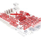 Conrad 2034 1:87 Scale Diecast Wolffkran 7534 Clear Trolley Tower Crane VG/Box