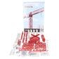 Conrad 2034 1:87 Scale Diecast Wolffkran 7534 Clear Trolley Tower Crane VG/Box