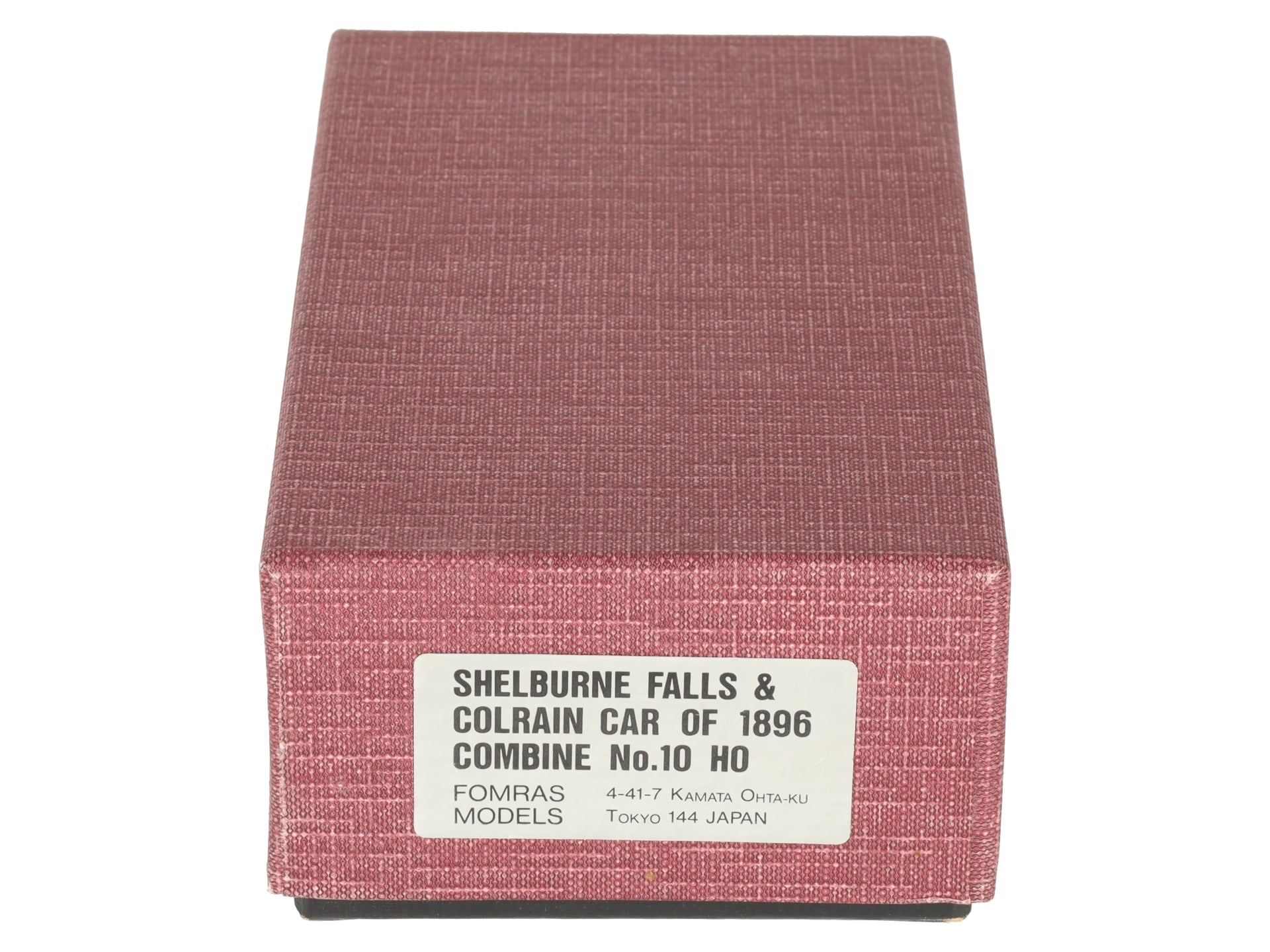 Fomras HO BRASS Shelburne Falls & Colrain Car Of 1896 Combine No.10 VG/Box
