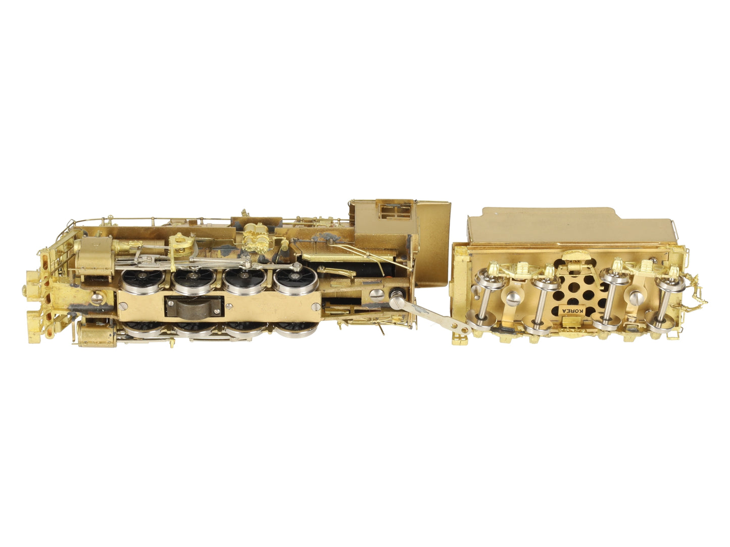 New England Rail Service HO Brass Class K-7 2-8-0 Loco & Tender - Unpainted EX/Box