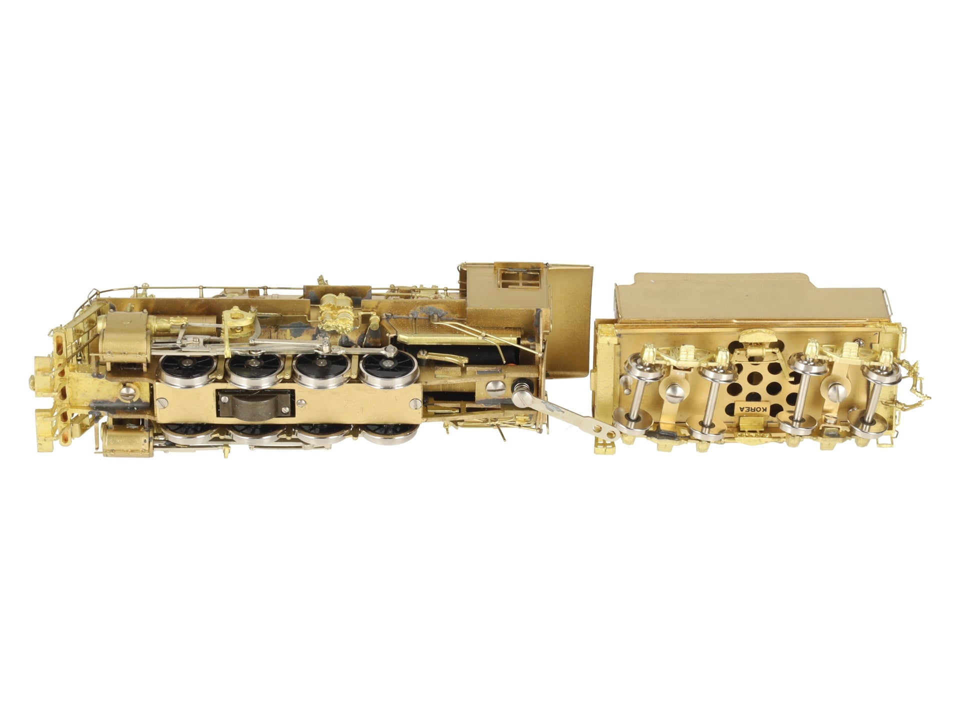 New England Rail Service HO Brass Class K-7 2-8-0 Loco & Tender - Unpainted EX/Box