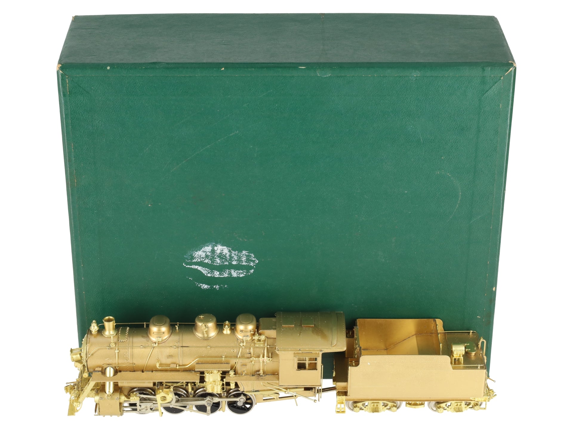 New England Rail Service HO Brass Class K-7 2-8-0 Loco & Tender - Unpainted EX/Box
