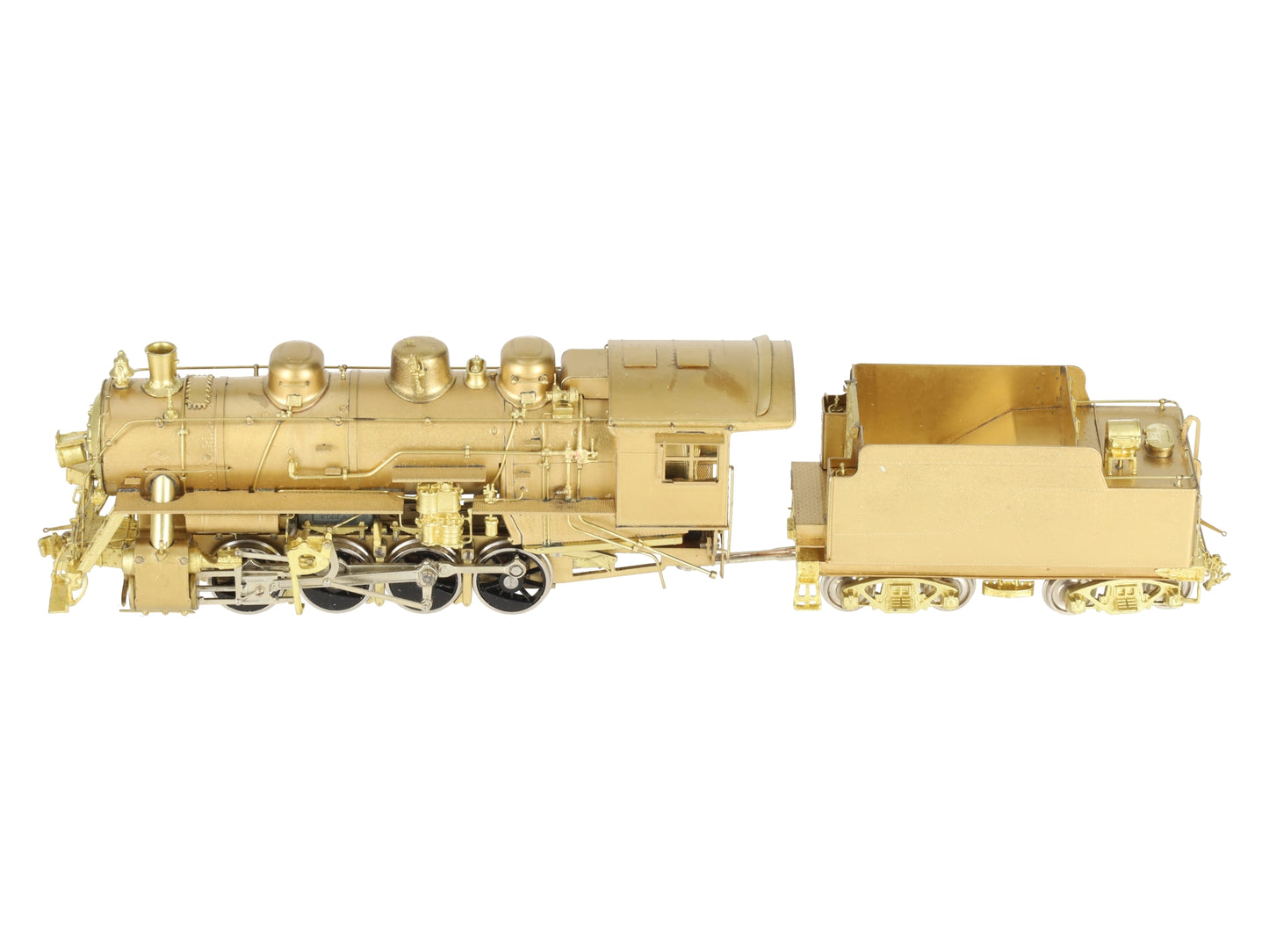 New England Rail Service HO Brass Class K-7 2-8-0 Loco & Tender - Unpainted EX/Box