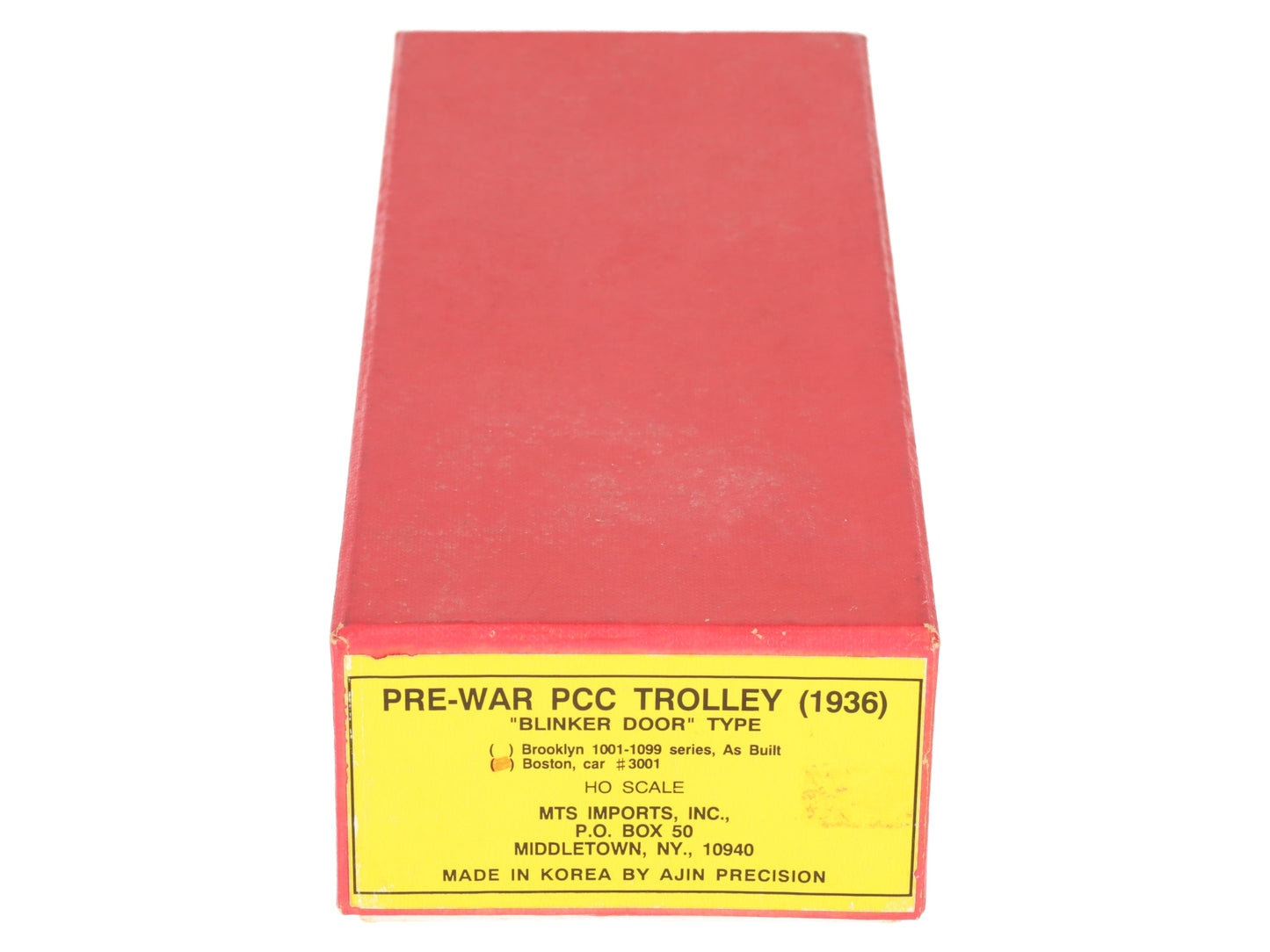 MTS HO Scale BRASS Pre-War PCC Trolley (1936) #2709 - Painted/Box