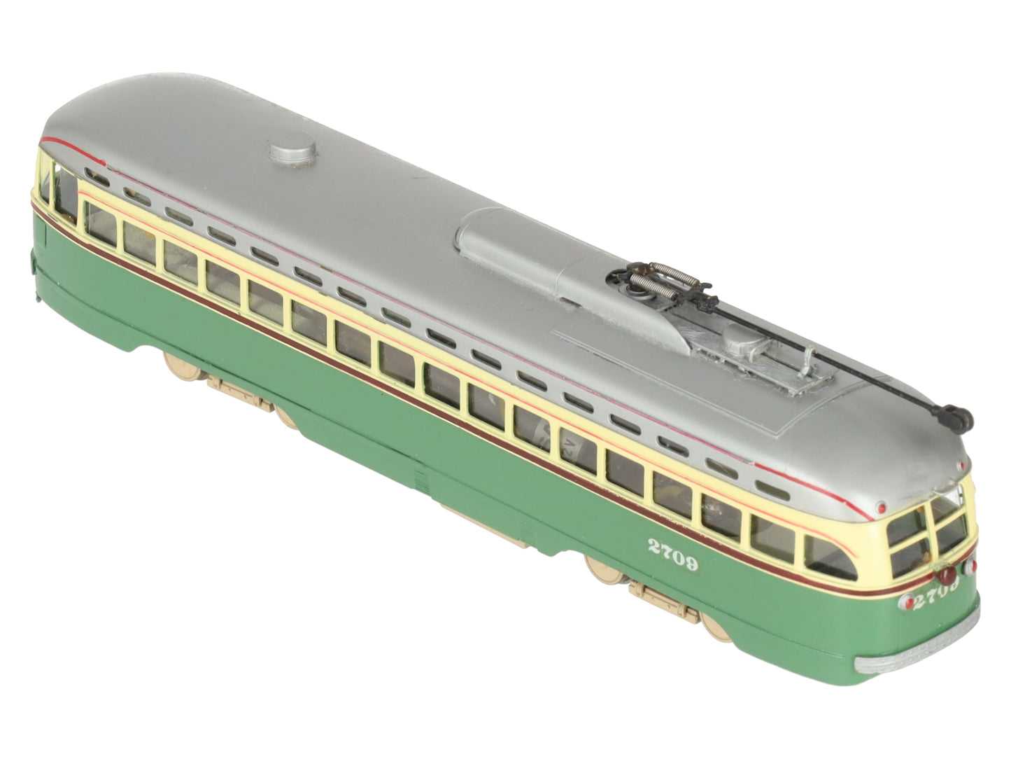MTS HO Scale BRASS Pre-War PCC Trolley (1936) #2709 - Painted/Box