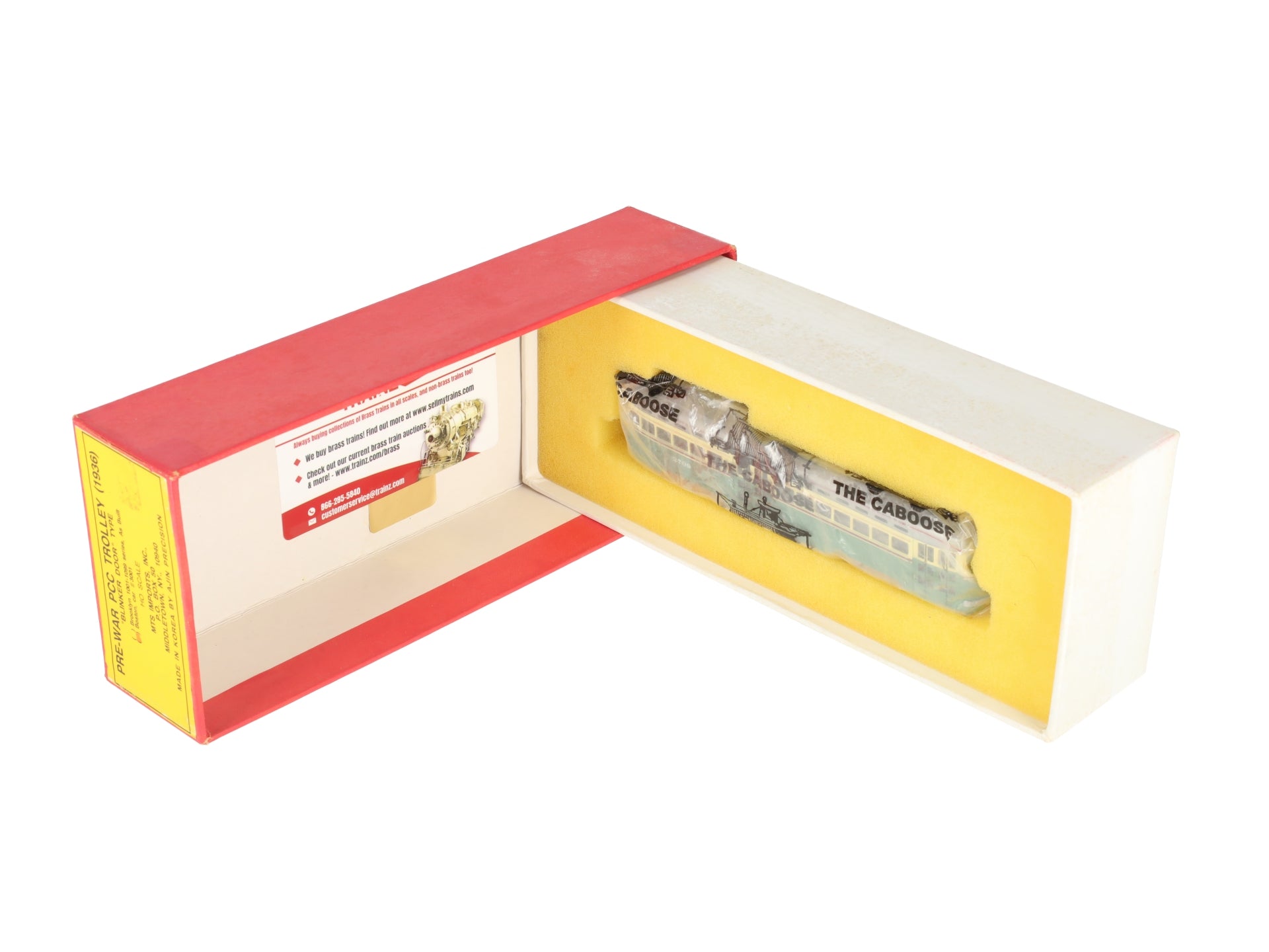 MTS HO Scale BRASS Pre-War PCC Trolley (1936) #2709 - Painted/Box