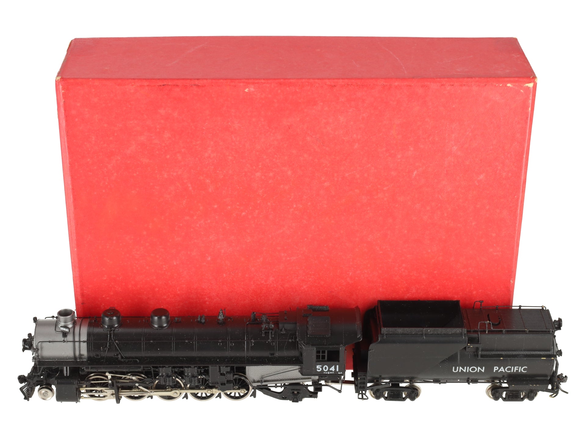 Key Imports 5041 HO Scale BRASS UP 2-10-2 Steam Loco. & Tender #5041 - F/P EX/Box