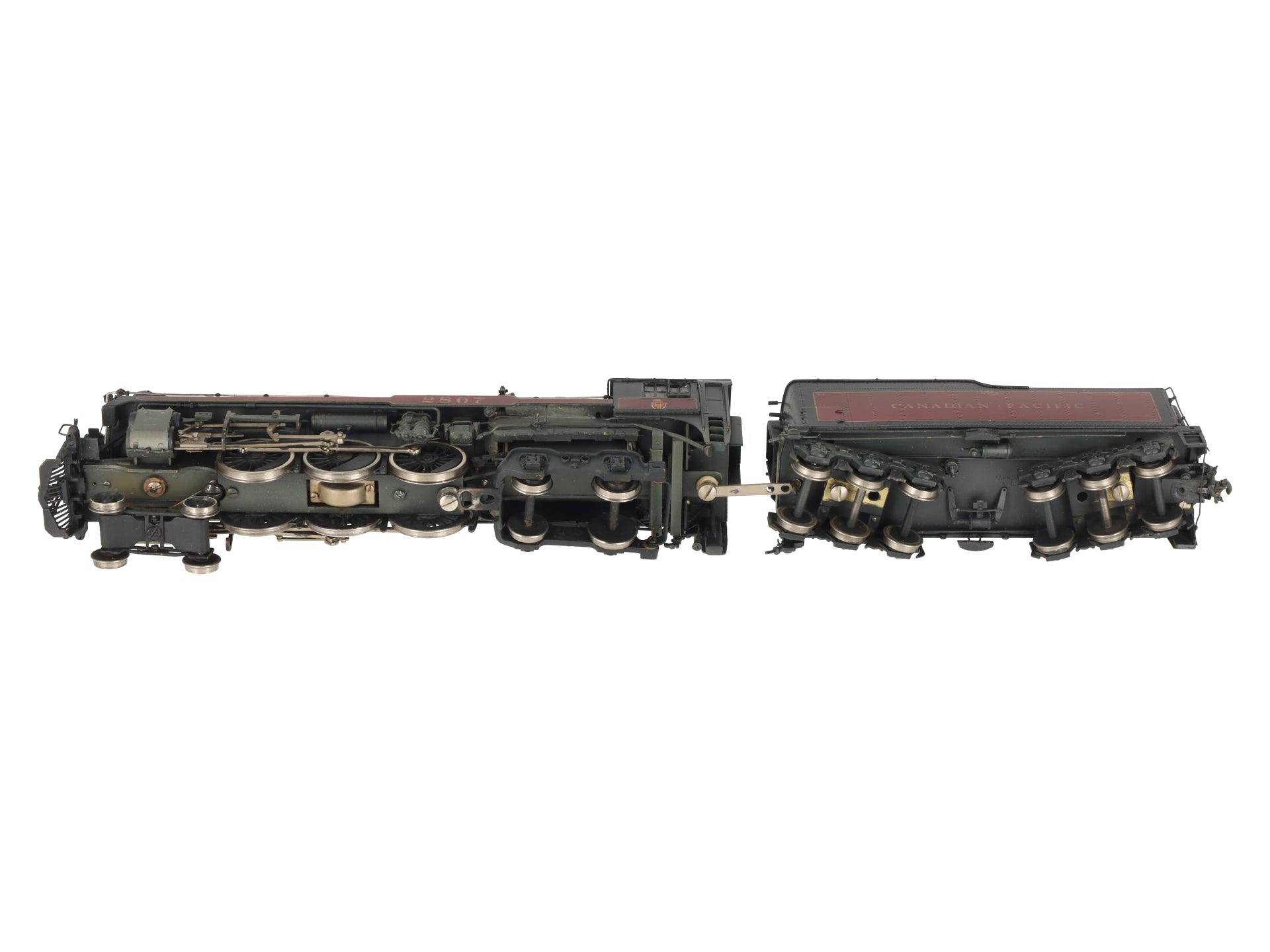 Van Hobbies HO BRASS CPR Hudson 4-6-4 H1ab Steam Loco & Tender #2807 - Painted/Box