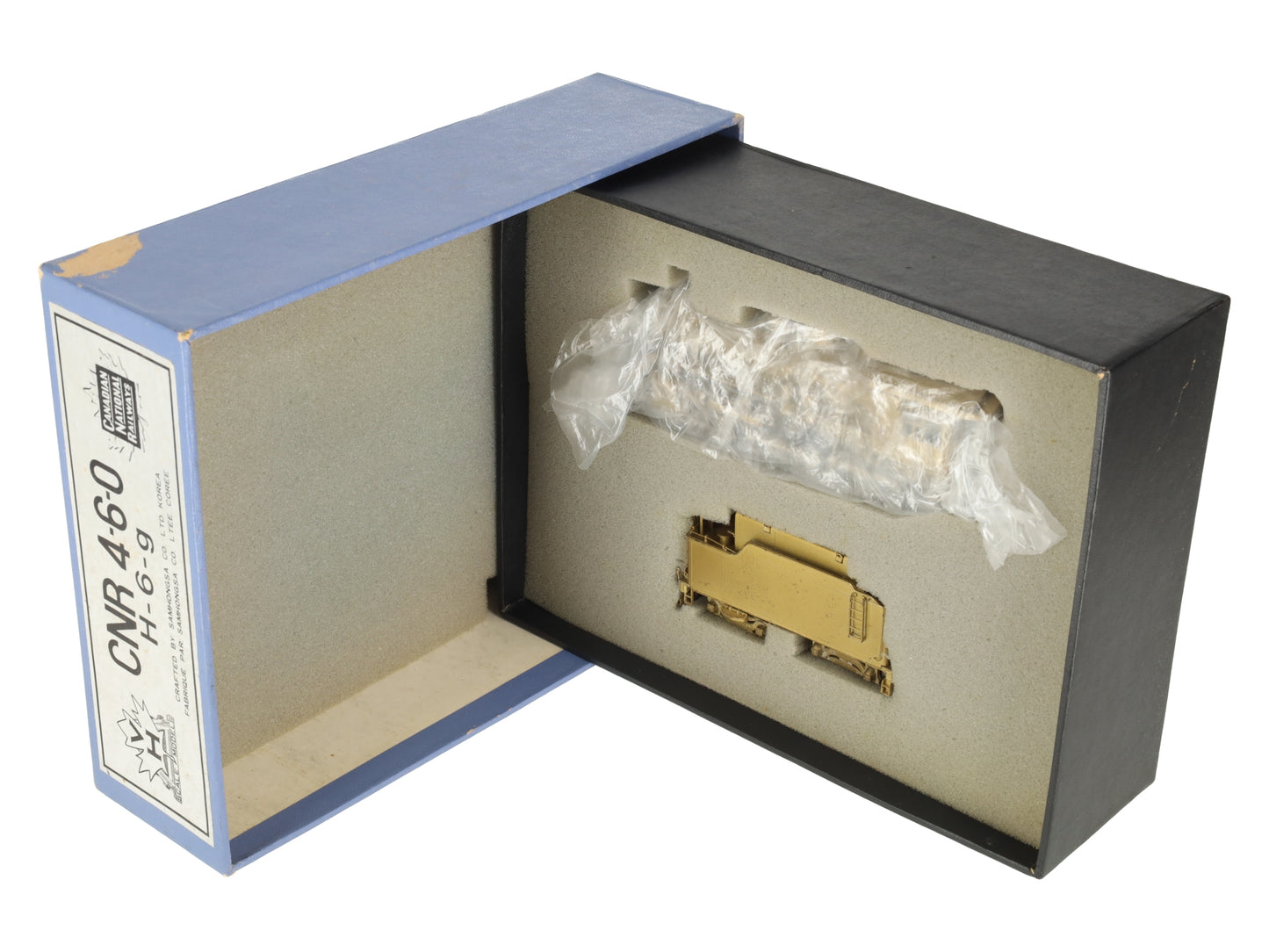 Van Hobbies H-6-G HO BRASS CNR H-6-g 4-6-0 Steam Loco & Tender- Unpainted EX/Box