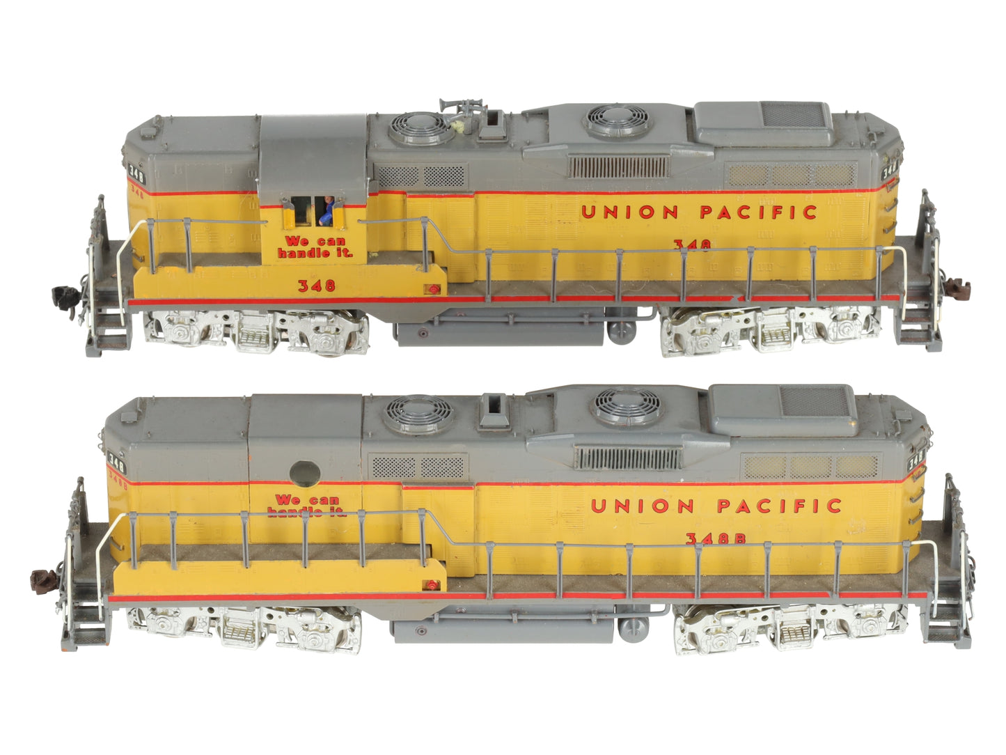 HO BRASS Union Pacific Diesel Locomotives #348/348B - Painted [2]