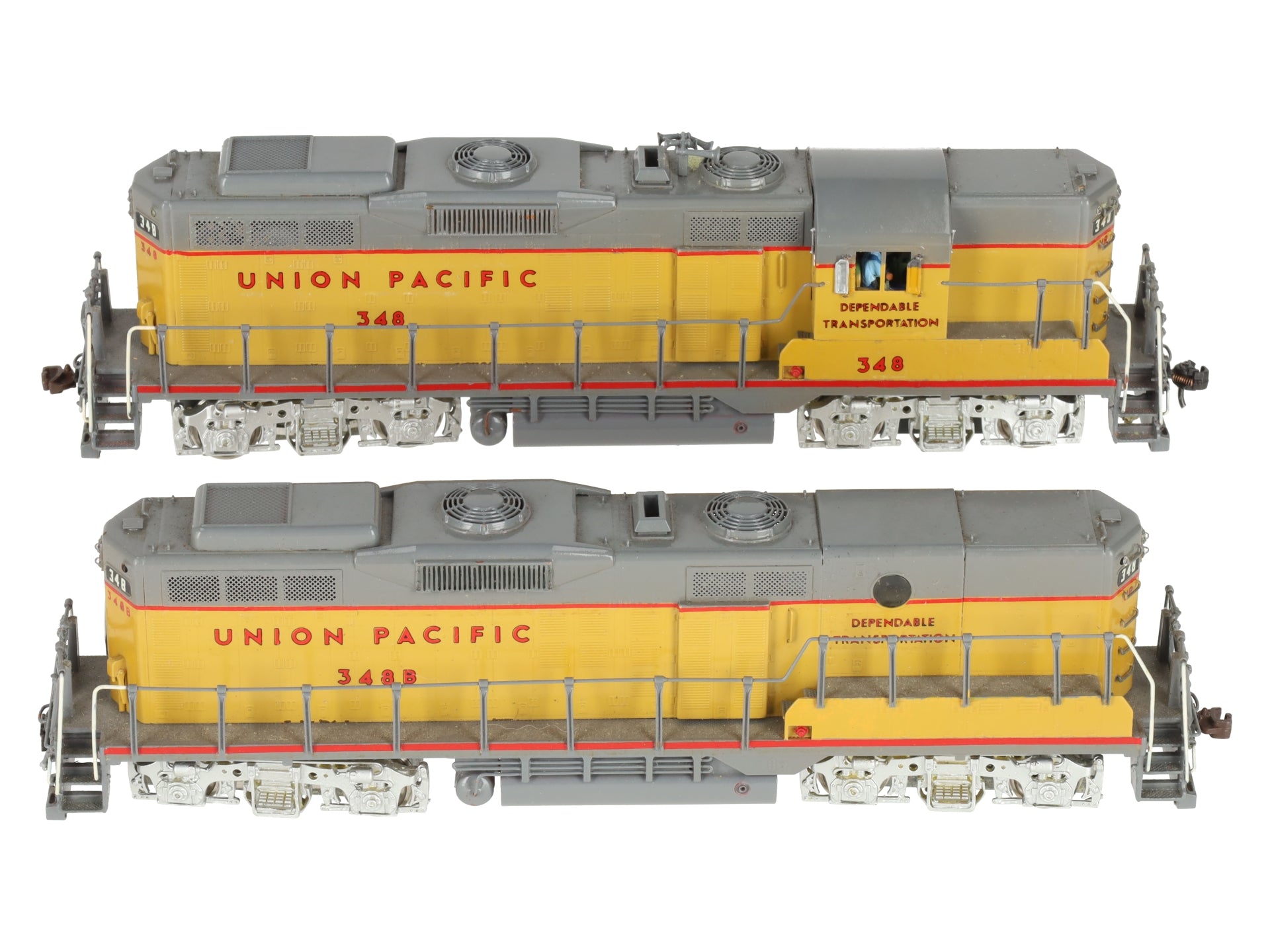 HO BRASS Union Pacific Diesel Locomotives #348/348B - Painted [2]