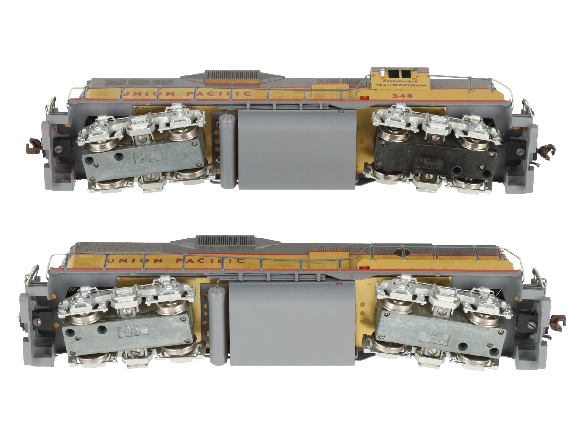 HO BRASS Union Pacific Diesel Locomotives #348/348B - Painted [2]