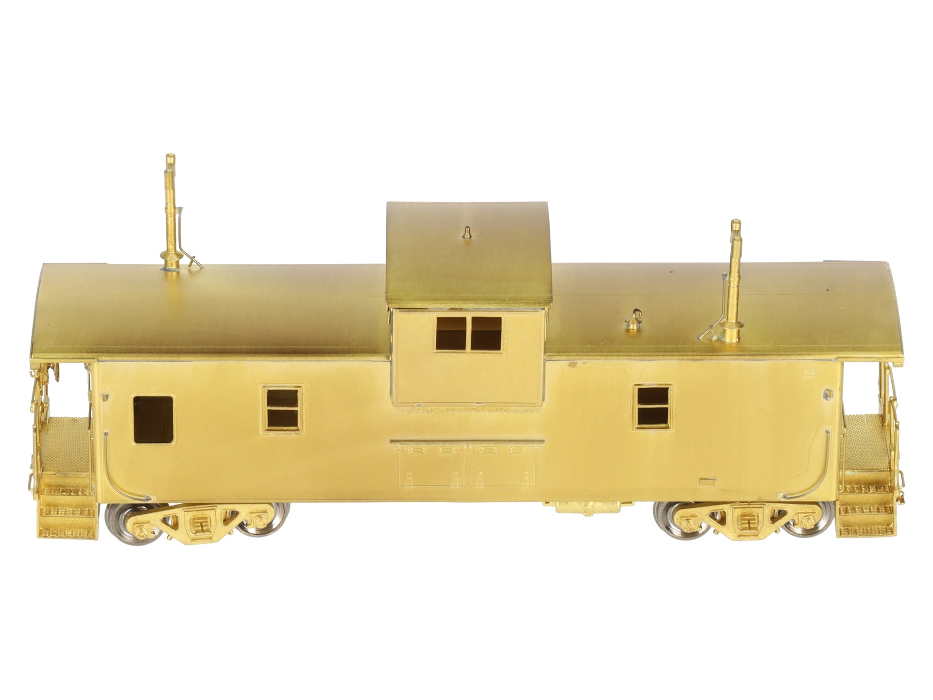 Overland OMI-3862 HO BRASS BC Rail Wide Vision Caboose - Unpainted LN/Box