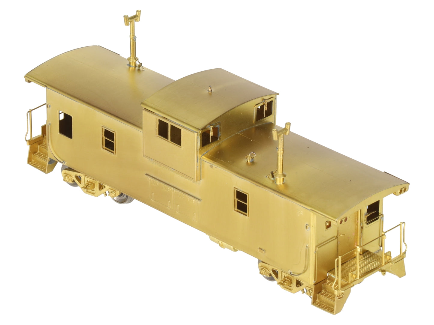 Overland OMI-3862 HO BRASS BC Rail Wide Vision Caboose - Unpainted LN/Box