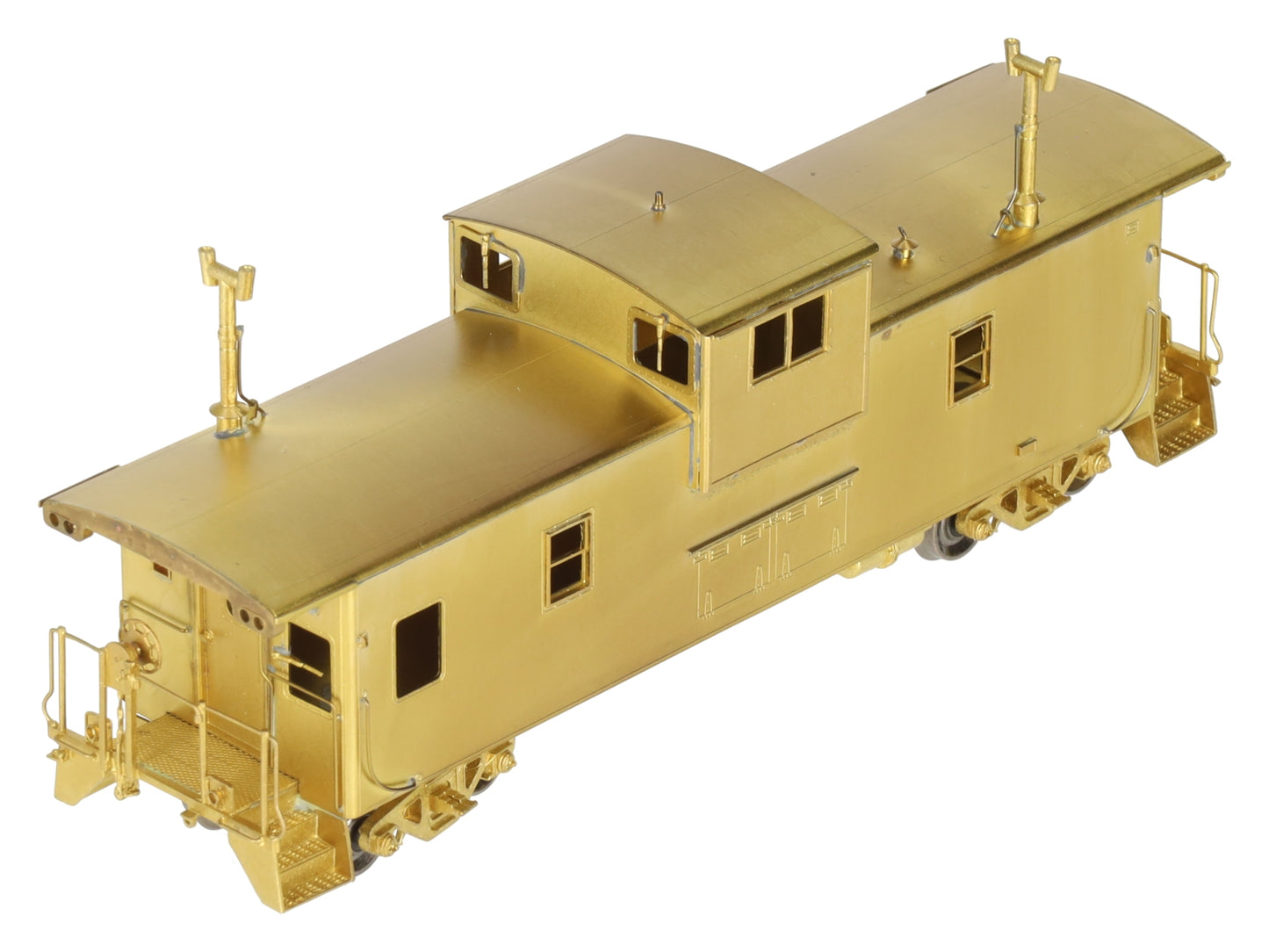 Overland OMI-3862 HO BRASS BC Rail Wide Vision Caboose - Unpainted LN/Box