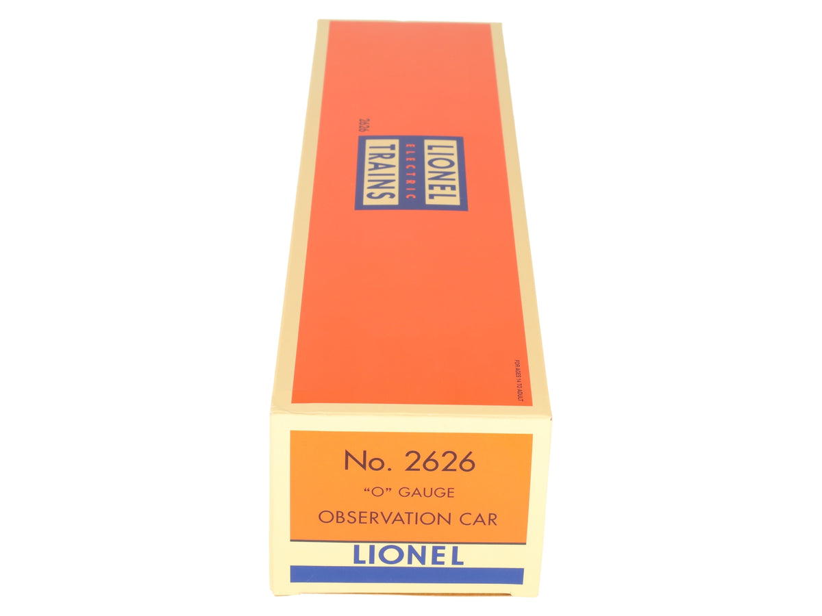Lionel 6-27903 O Gauge Lionel Lines Sager Place Observation Car #2626 NIB
