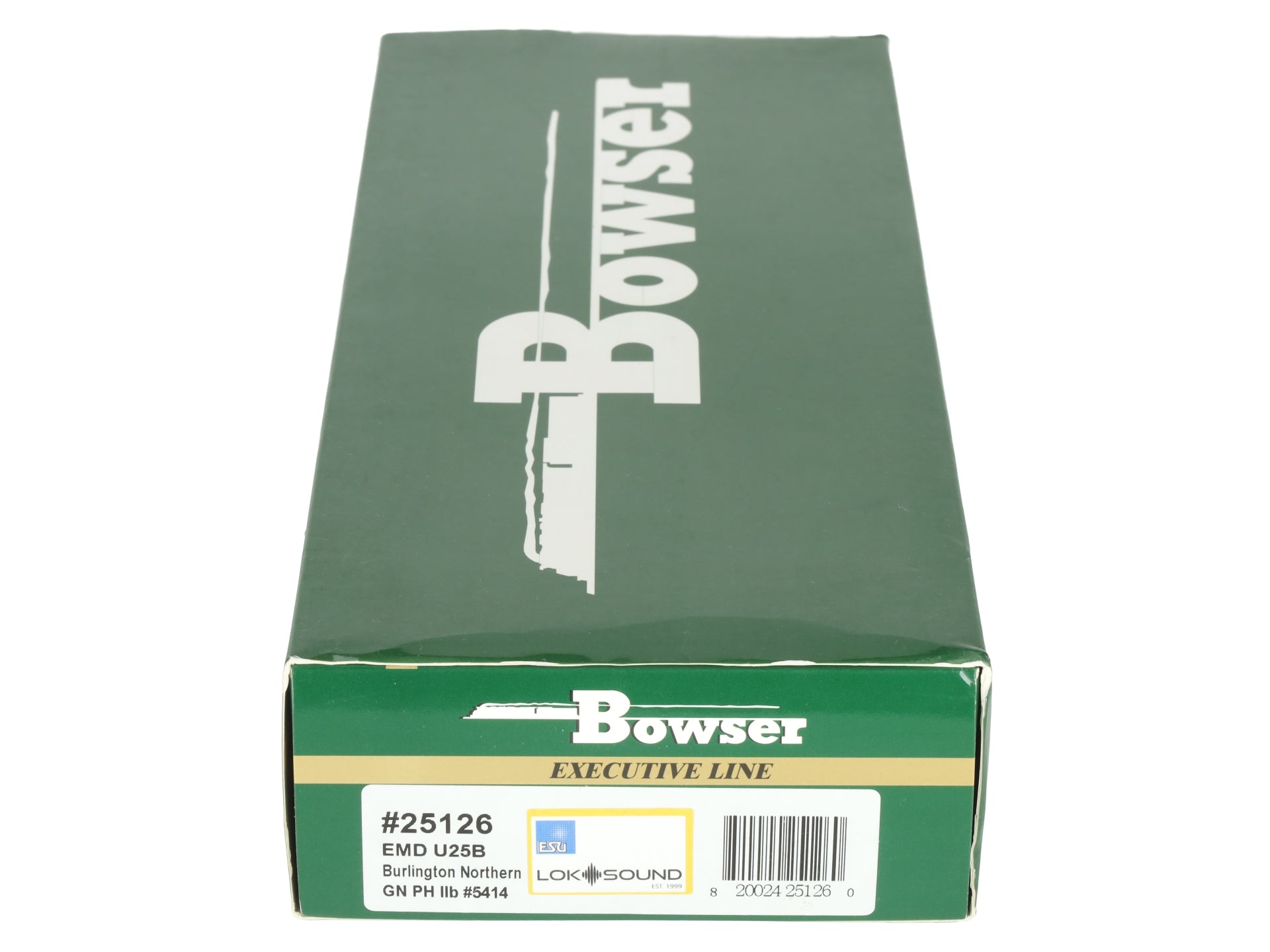 Bowser 25126 HO BN Phase IV U-25B Diesel Locomotive w/LOK Sound #5414 LN/Box