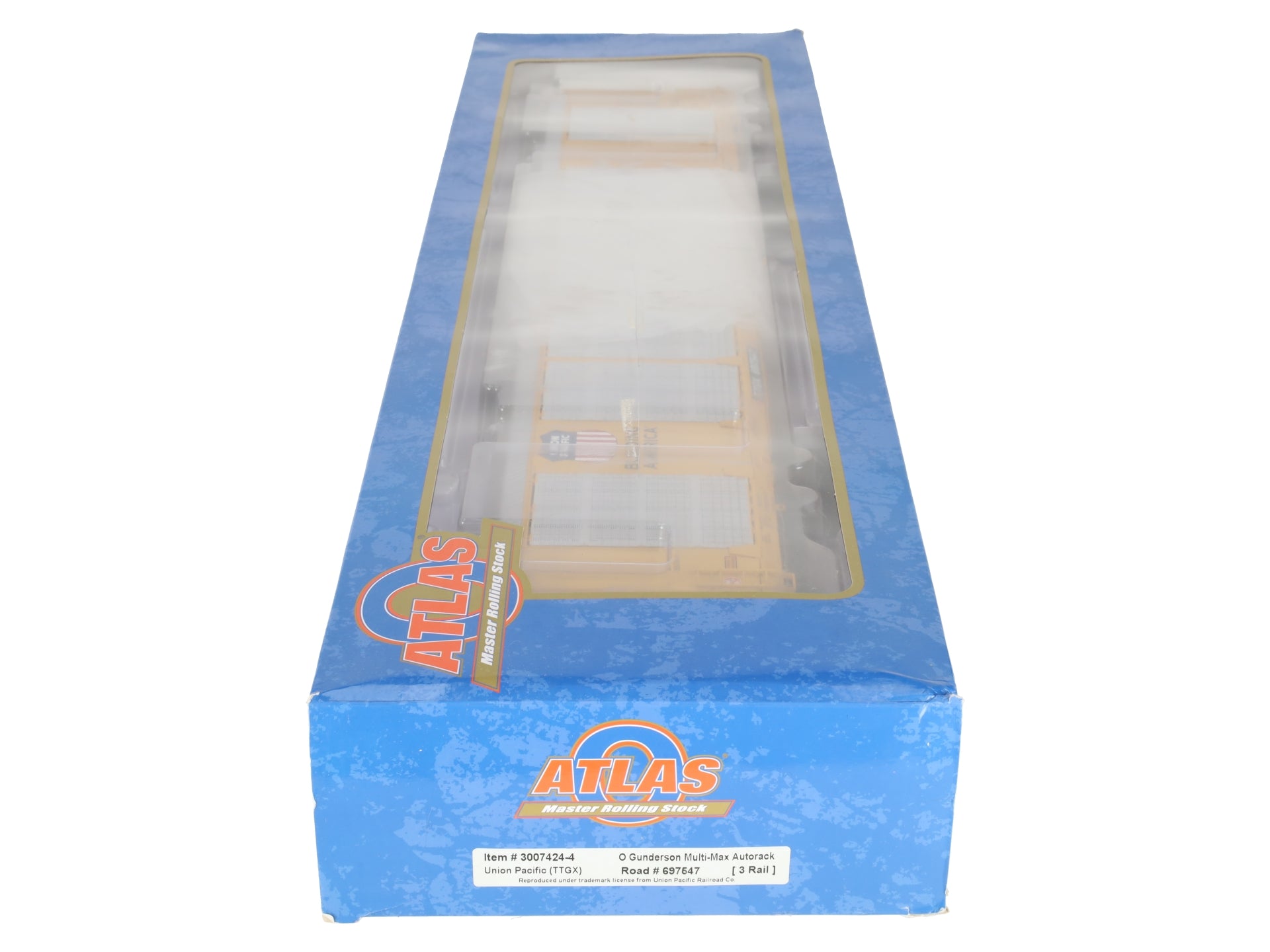 Atlas 3007424 O Union Pacific TTGX Gunderson Multi-Max Auto Rack (3 Rail) EX/Box