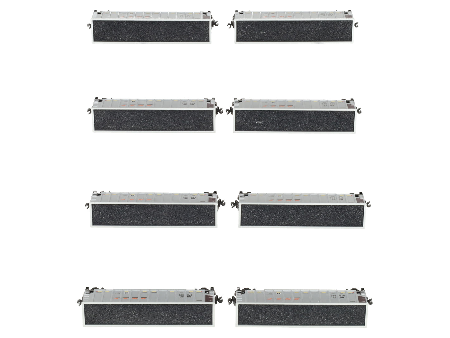 Kato 106-4633 N BNSF Bethgon Coalporter Freight Car with Coal Load (Set of 8) LN/Box