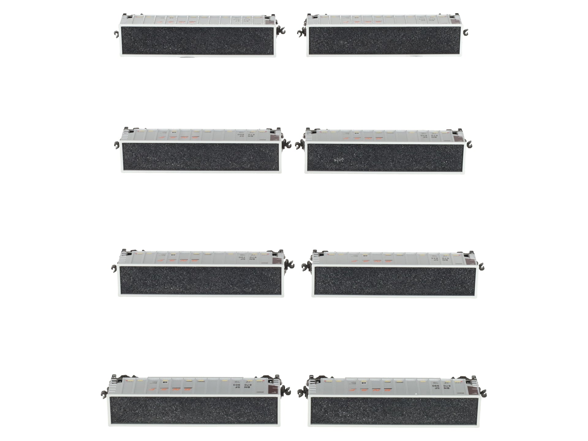 Kato 106-4633 N BNSF Bethgon Coalporter Freight Car with Coal Load (Set of 8) LN/Box