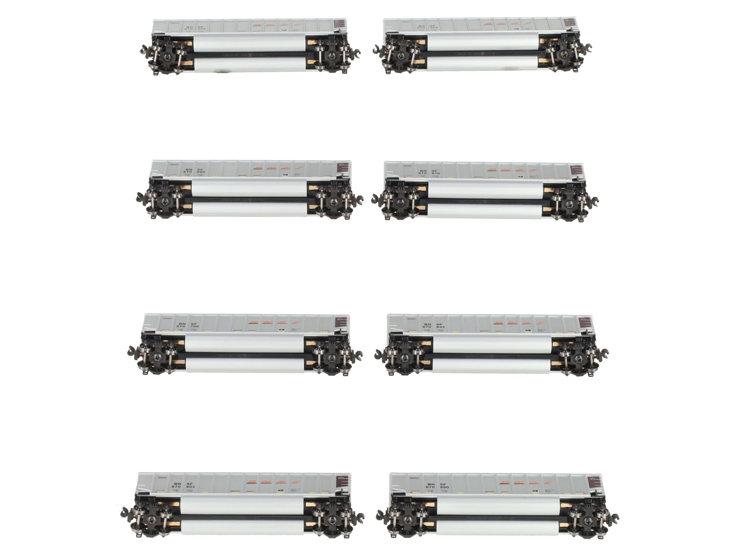 Kato 106-4633 N BNSF Bethgon Coalporter Freight Car with Coal Load (Set of 8) LN/Box