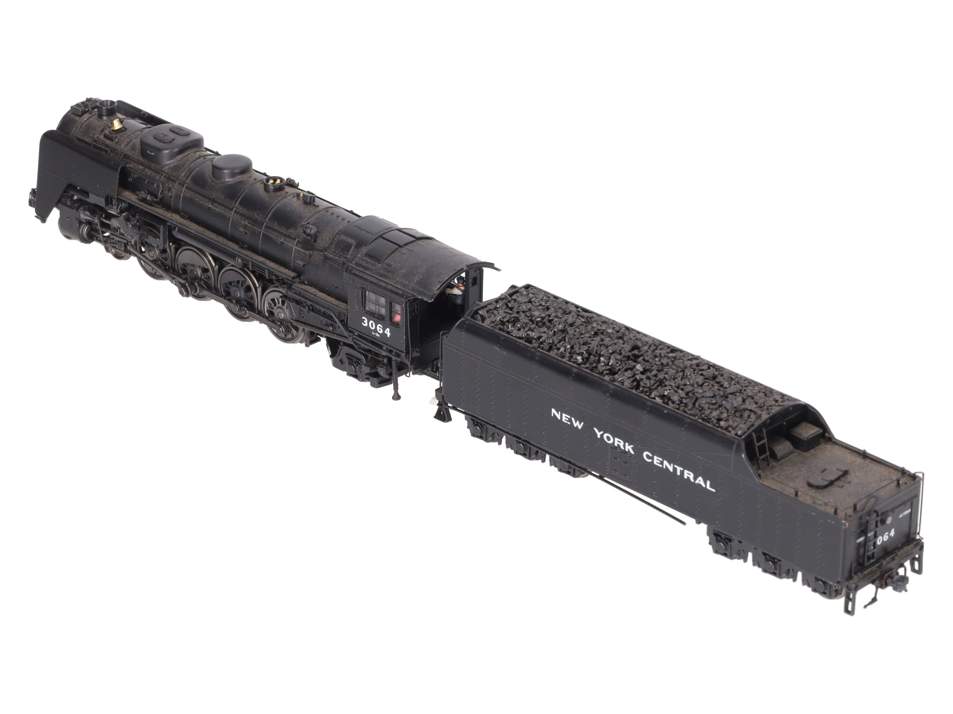 MTH 80-3125-1 HO New York Central 4-8-2 L-3C Mohawk Steam Engine #3064 w/PS3 VG