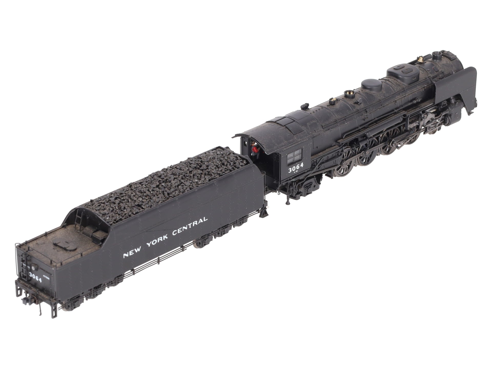 MTH 80-3125-1 HO New York Central 4-8-2 L-3C Mohawk Steam Engine #3064 w/PS3 VG