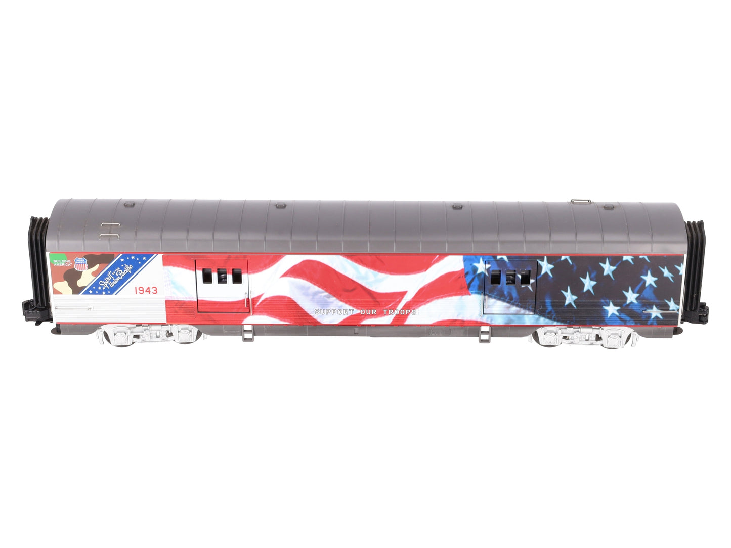 MTH 30-68039 O Gauge Union Pacific 60' Streamlined Baggage Car #1943 EX