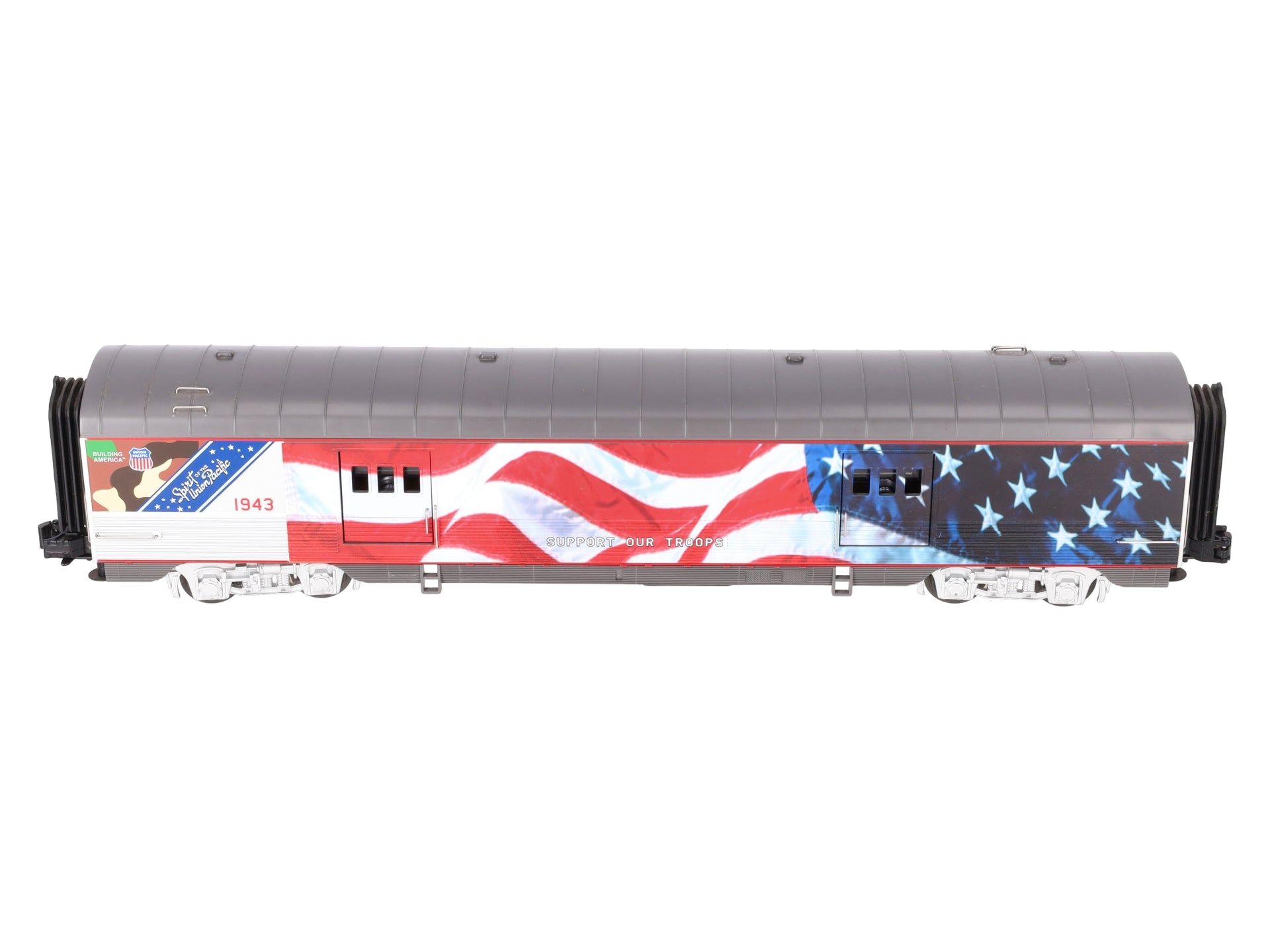 MTH 30-68039 O Gauge Union Pacific 60' Streamlined Baggage Car #1943 EX