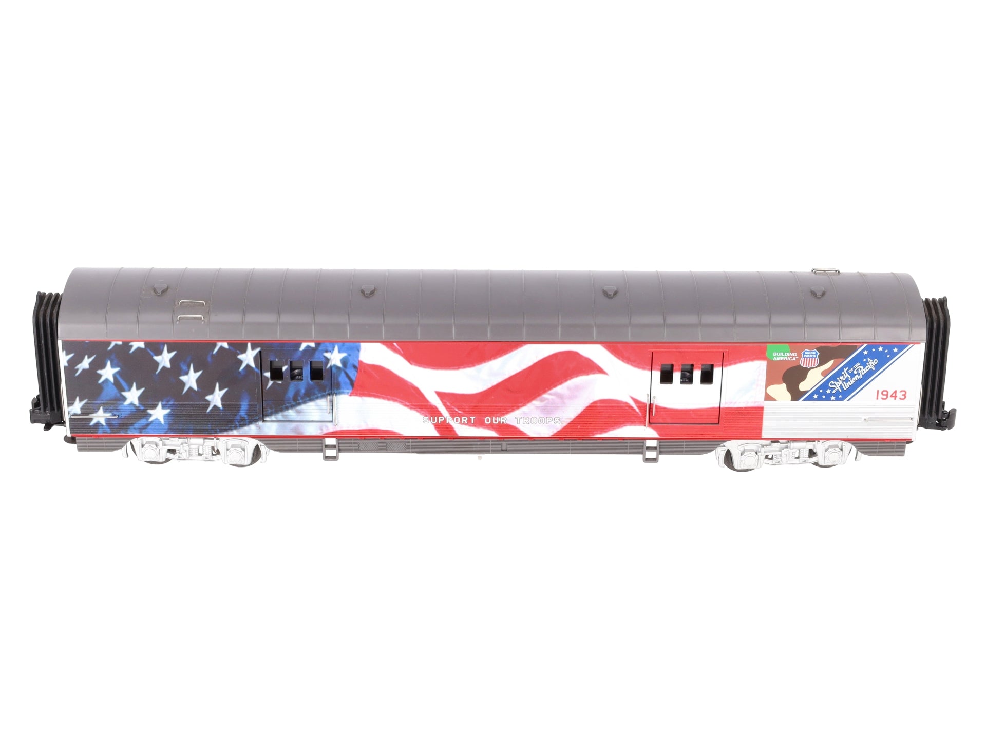 MTH 30-68039 O Gauge Union Pacific 60' Streamlined Baggage Car #1943 EX