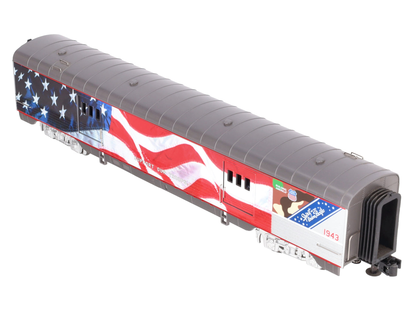 MTH 30-68039 O Gauge Union Pacific 60' Streamlined Baggage Car #1943 EX